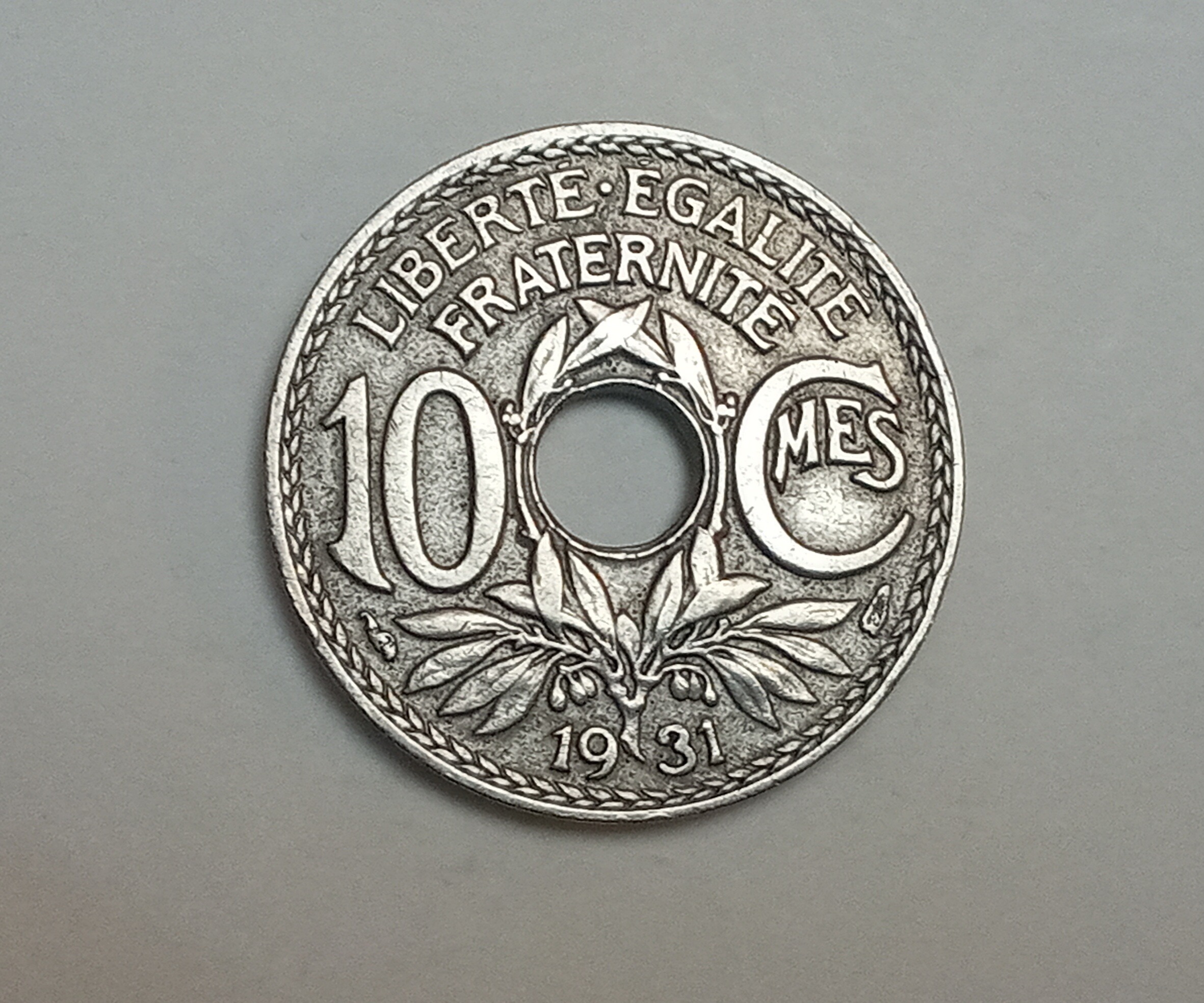سکه کمیاب 10 سنتیم فرانسه 1931