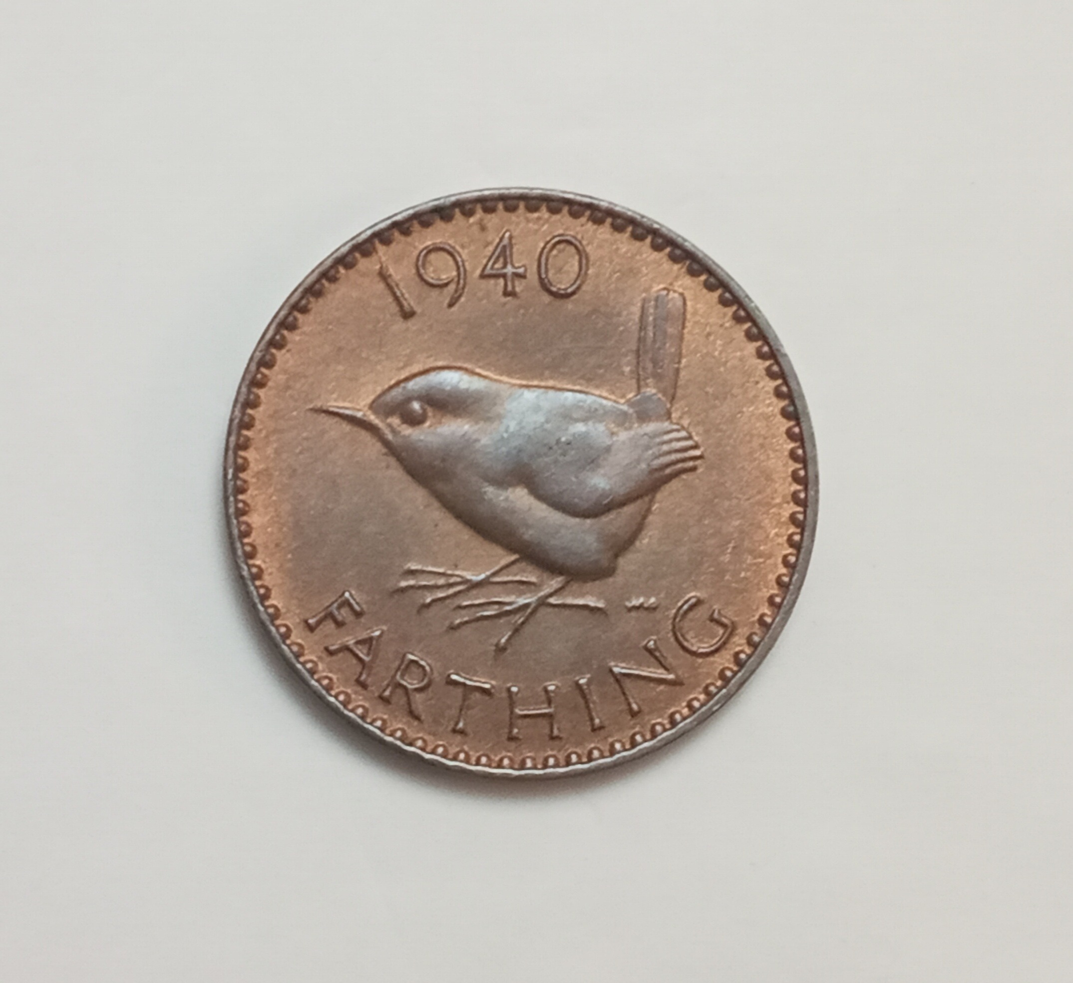 سکه کمیاب فارتیگ بریتانیا 1940 جرج ششم