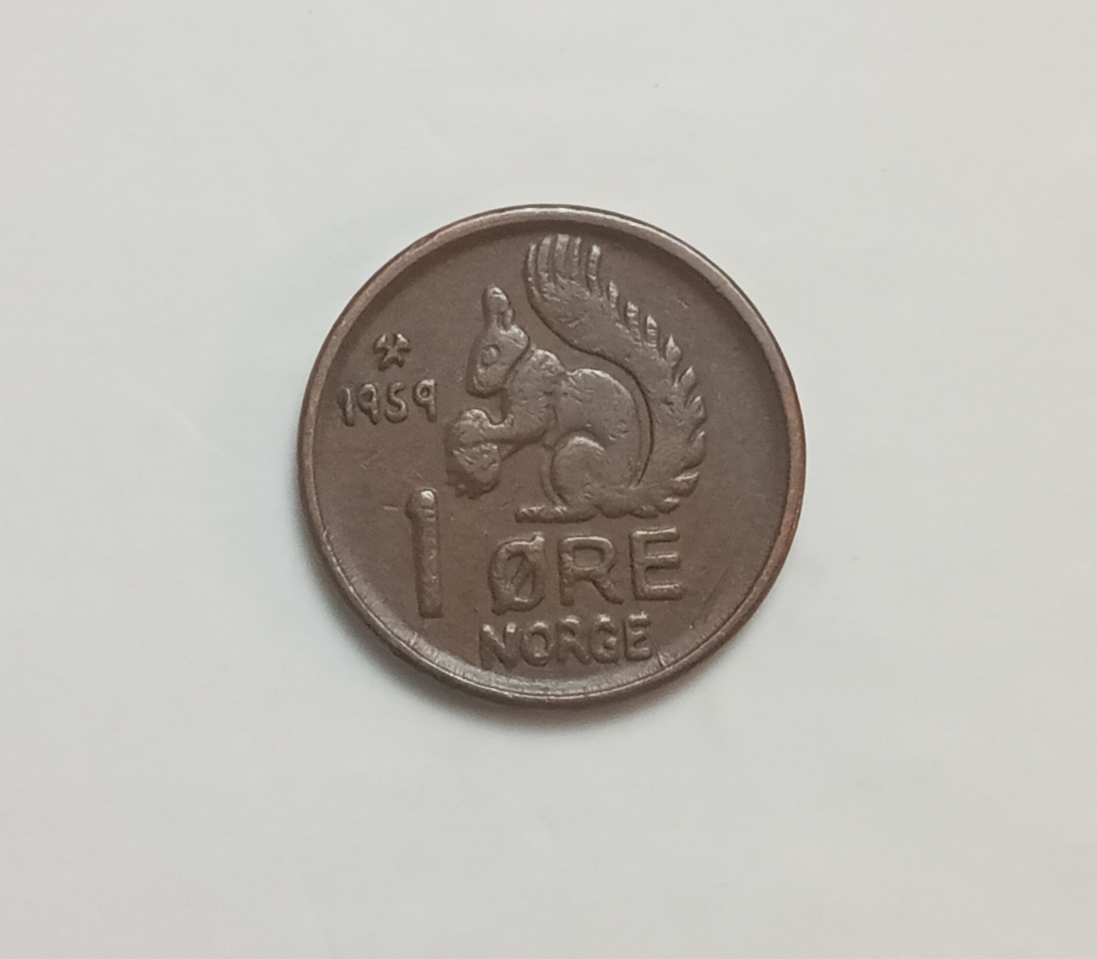 سکه کمیاب 1 اوره نروژ 1959