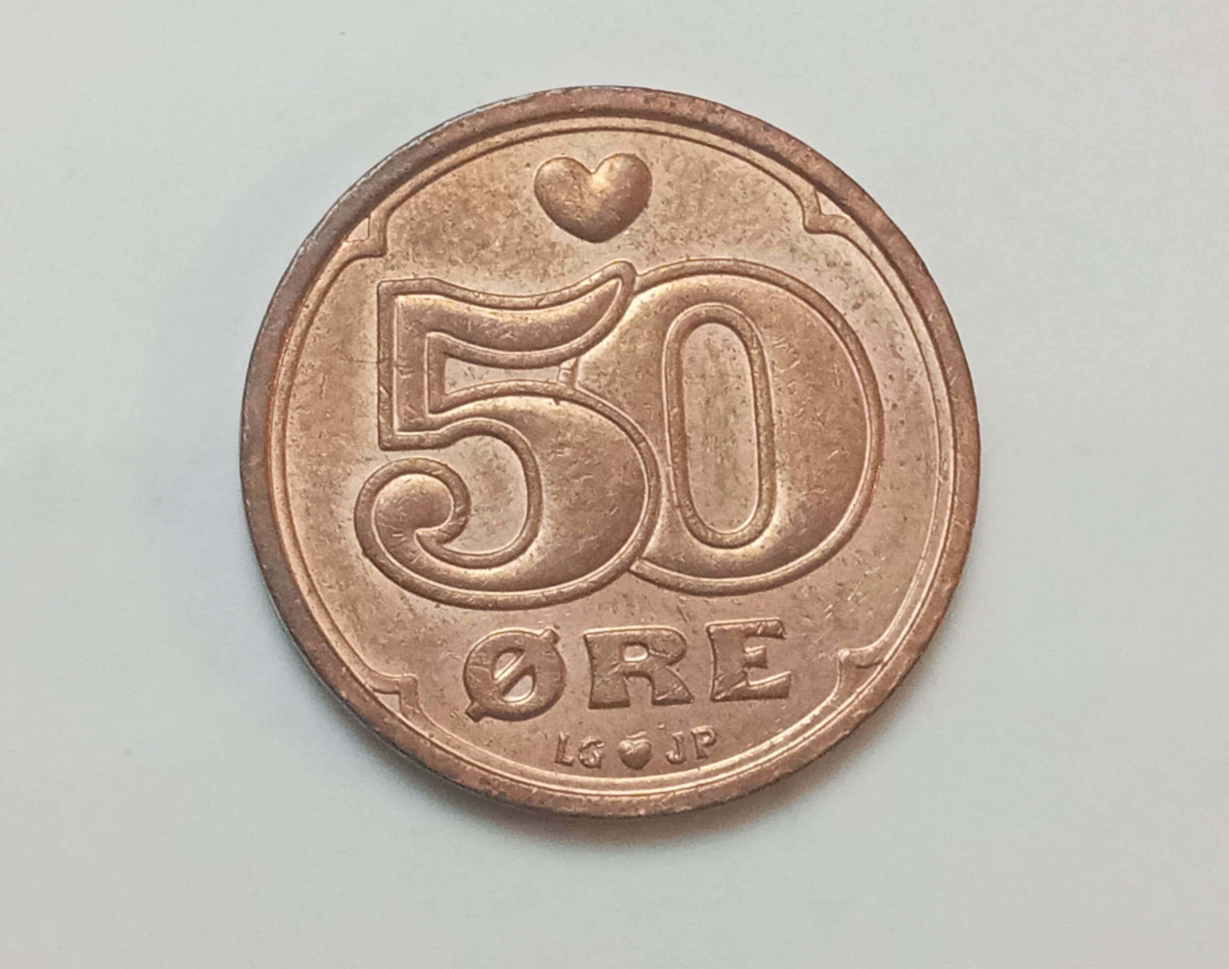 سکه کمیاب 50 اوره دانمارک 2000