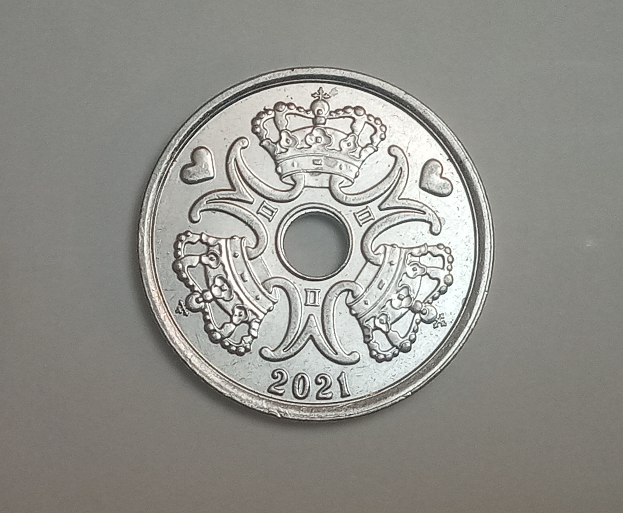 سکه کمیاب و ارزشمند 2 کرونر دانمارک 2021