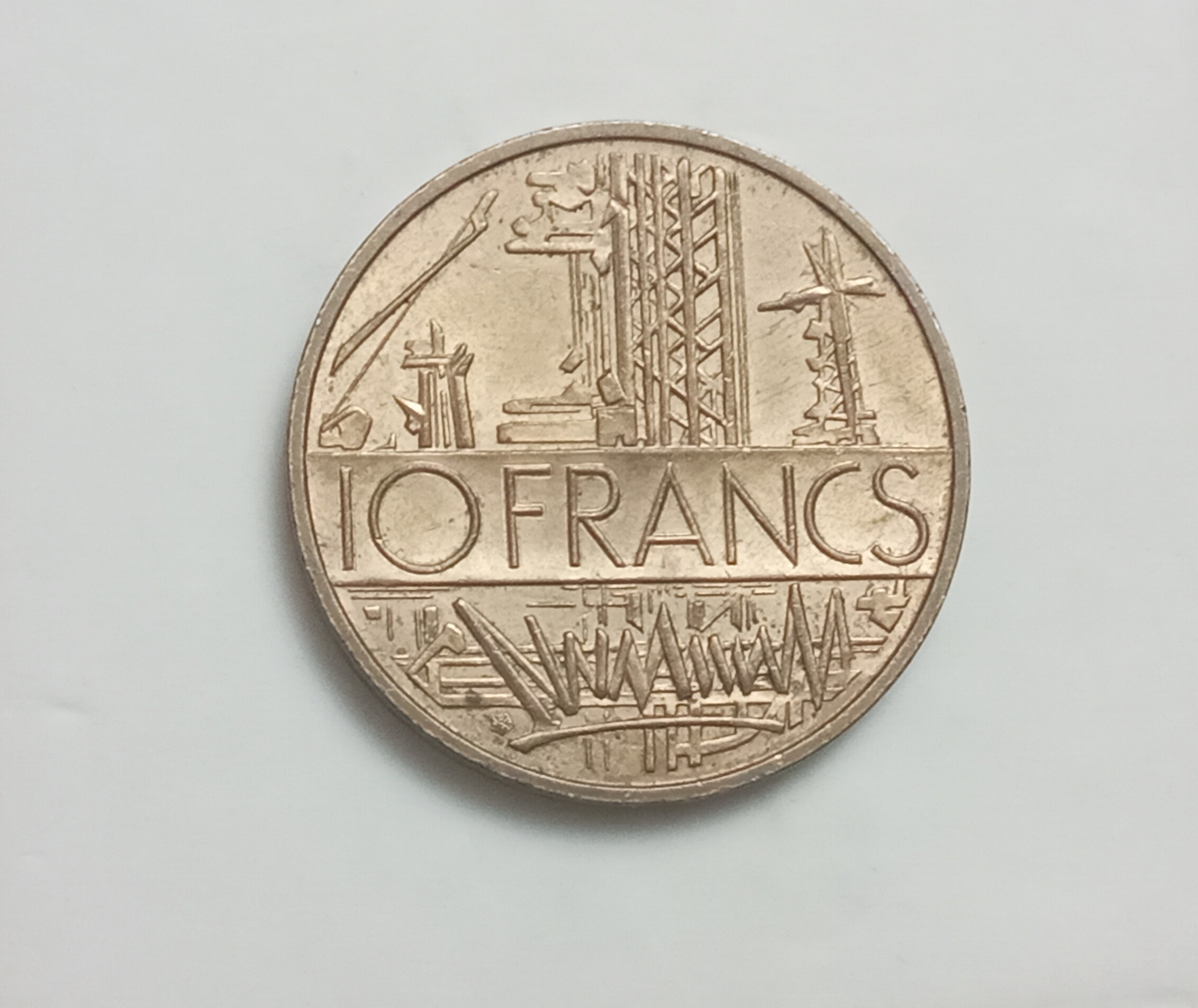 سکه زیبا و کمیاب 10 فرانک فرانسه 1978