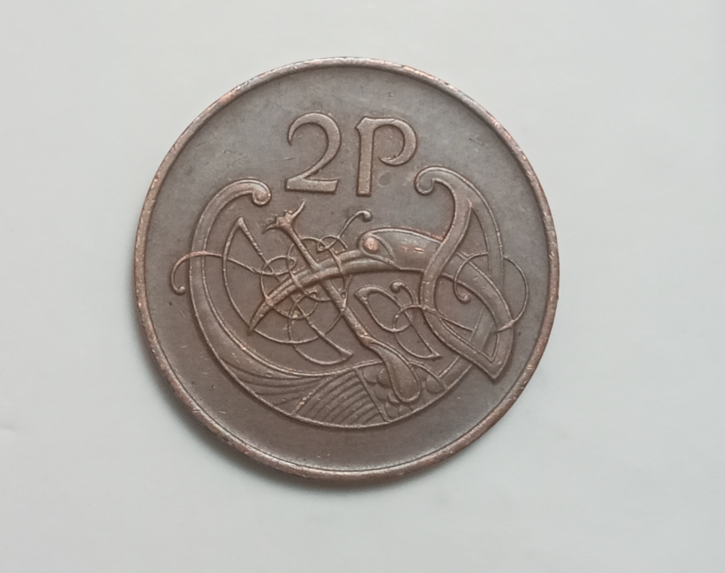 سکه زیبا و کمیاب 2 پنی ایرلند 1980