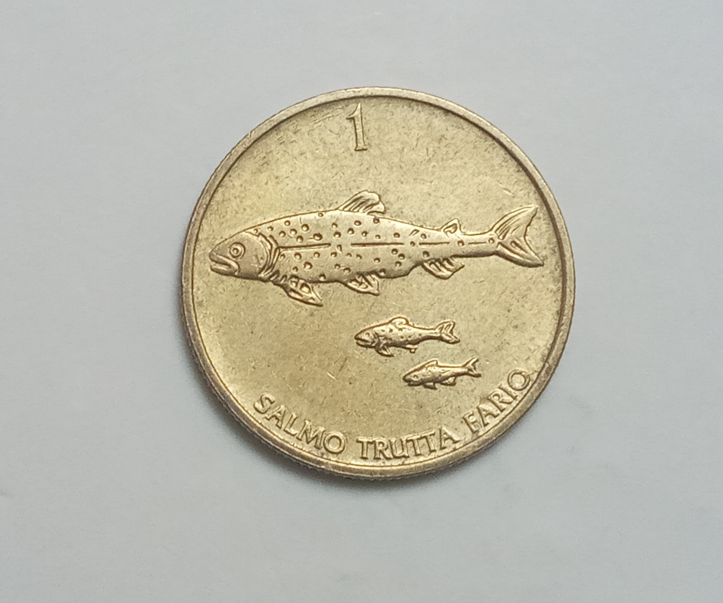 سکه زیبا و کمیاب 1 تولار اسلوونی 1996