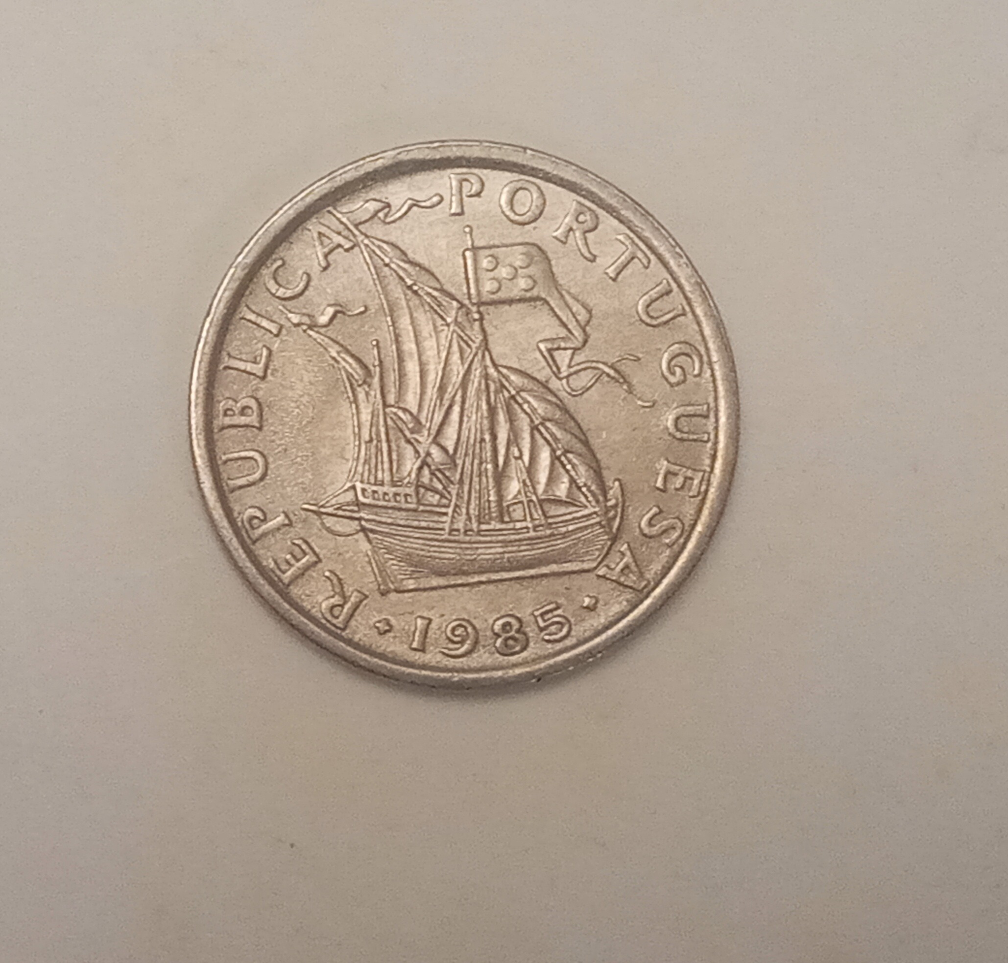 سکه کمیاب 2/5 اسکودو پرتغال 1985