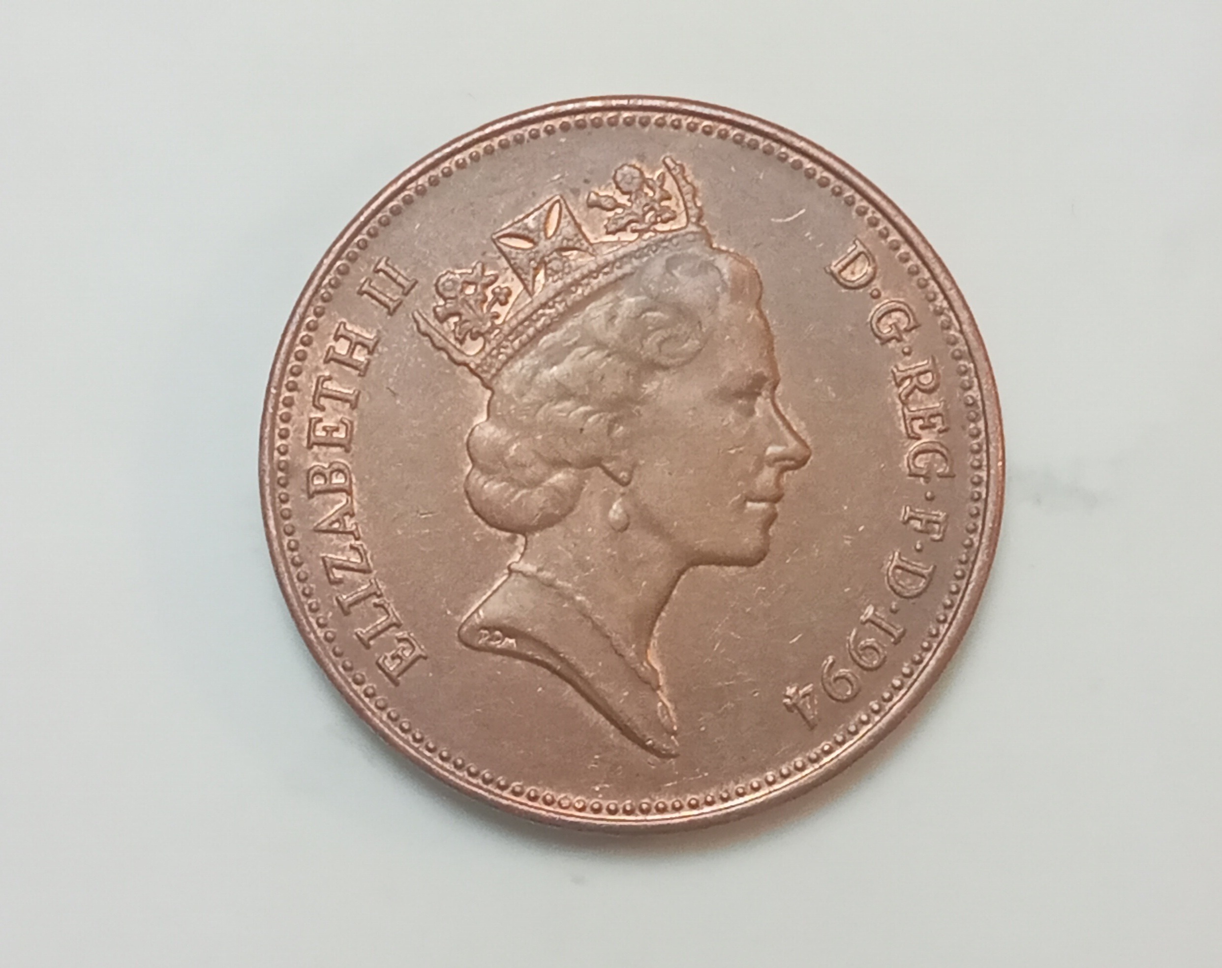 سکه کمیاب 2 پنس بریتانیا 1994