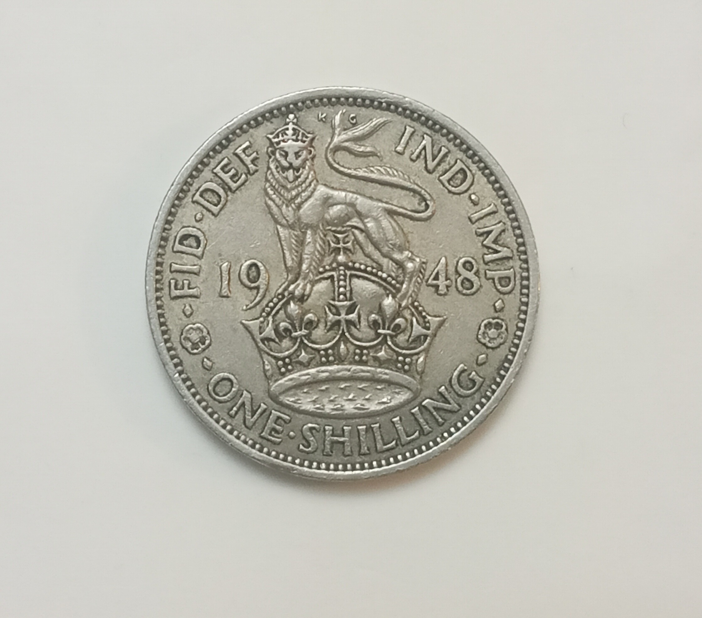 سکه قدیمی و کمیاب 1 شیلینگ بریتانیا 1948
