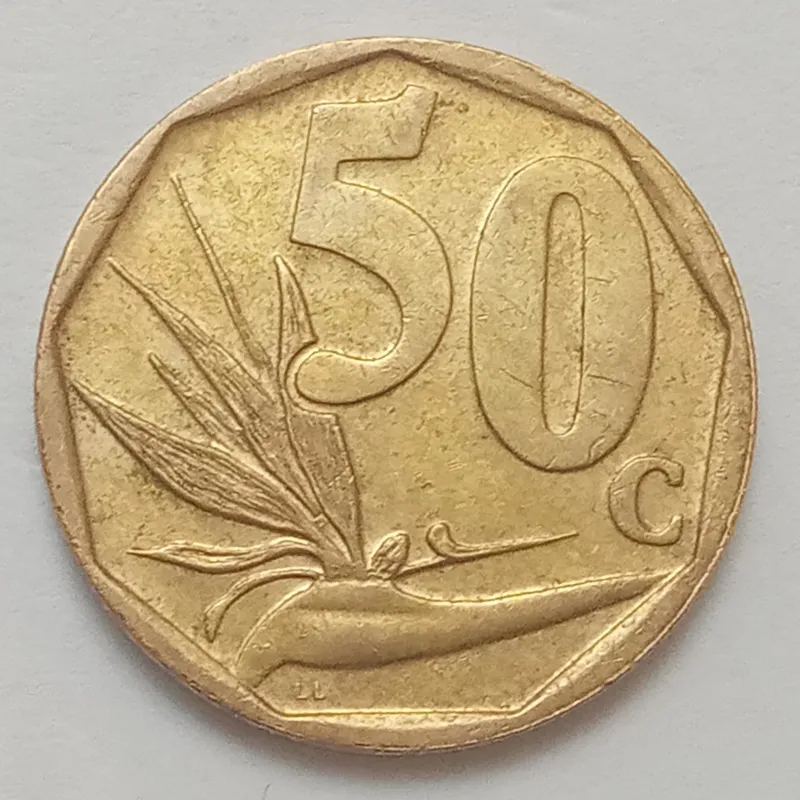 سکه زیبا و کمیاب 50 سنت آفریقای جنوبی 2020
