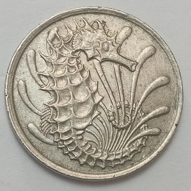 سکه زیبا و کمیاب 10 سنت سنگاپور 1981