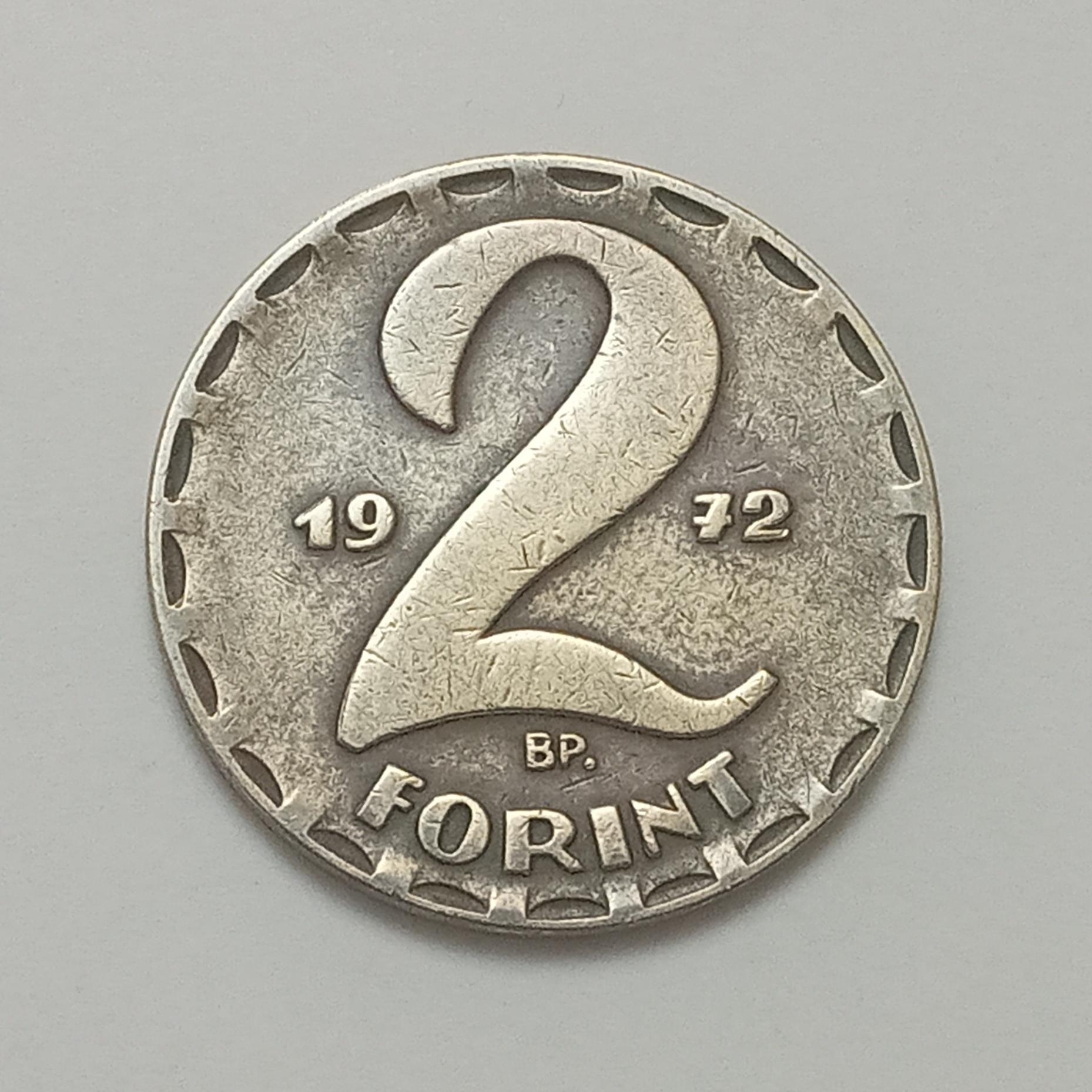 سکه قدیمی و کمیاب 2 فورینت مجارستان 1972