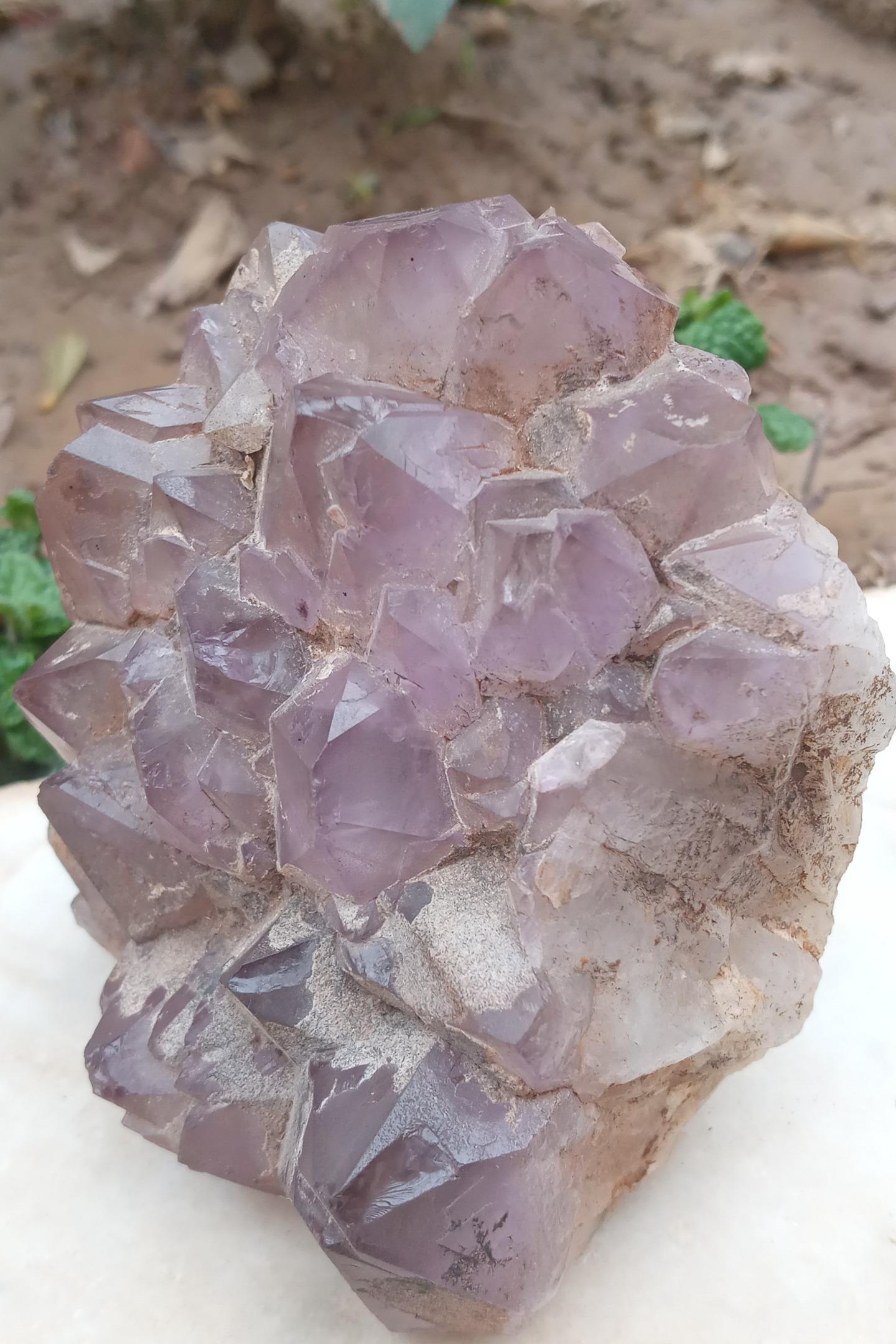 تکه سنگ آمتیست زیبا و کلکسیونی