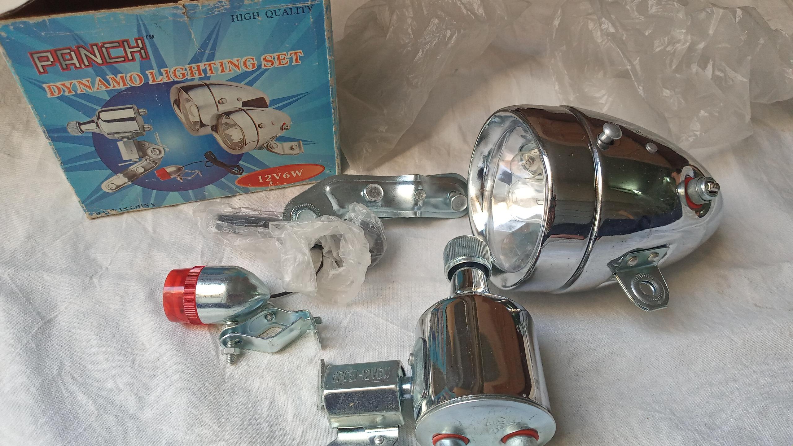 دینام و چراغ دوچرخه،نو با کارتن،تولید 40سال پیش