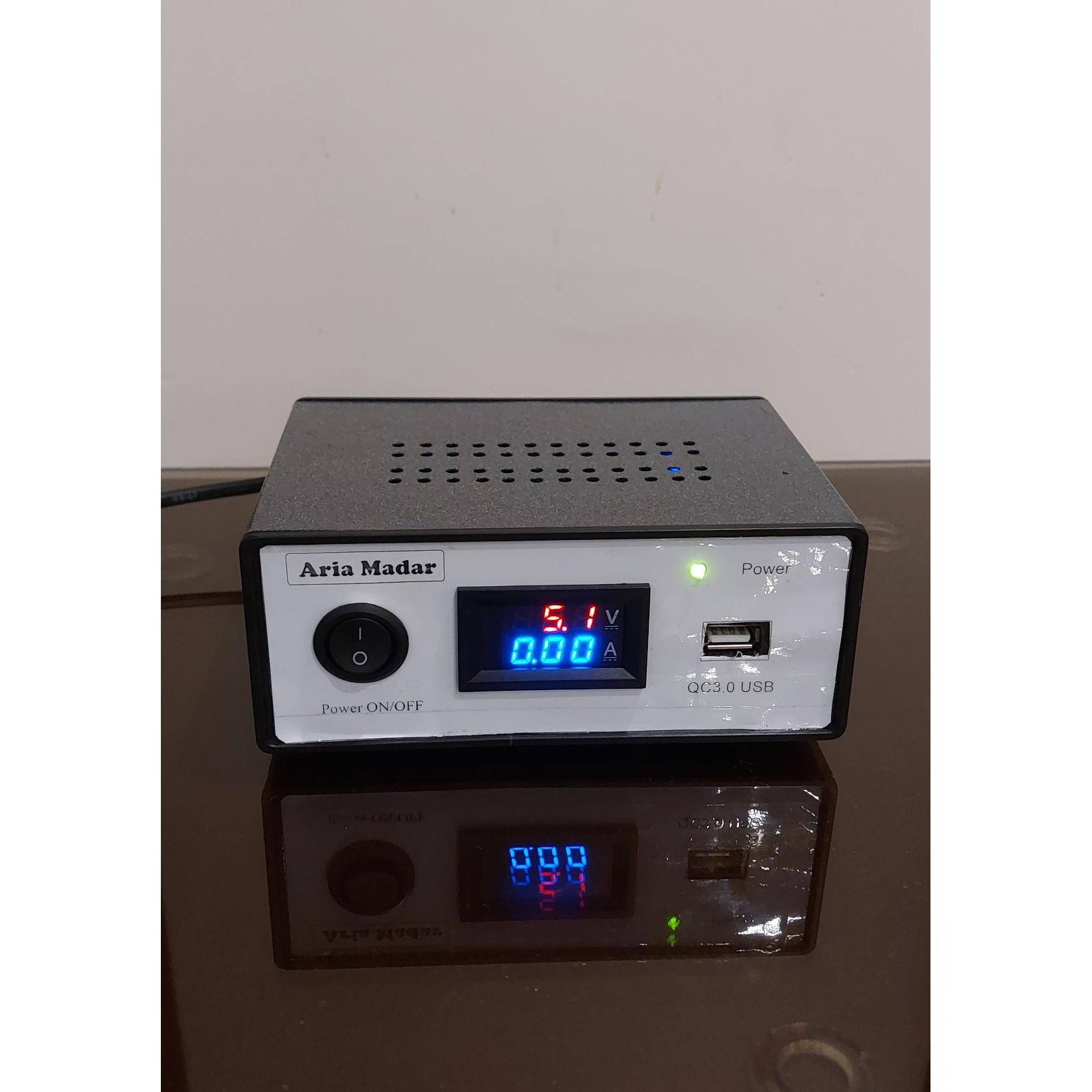 منبع تغذیه با خروجی usb Qc3.0