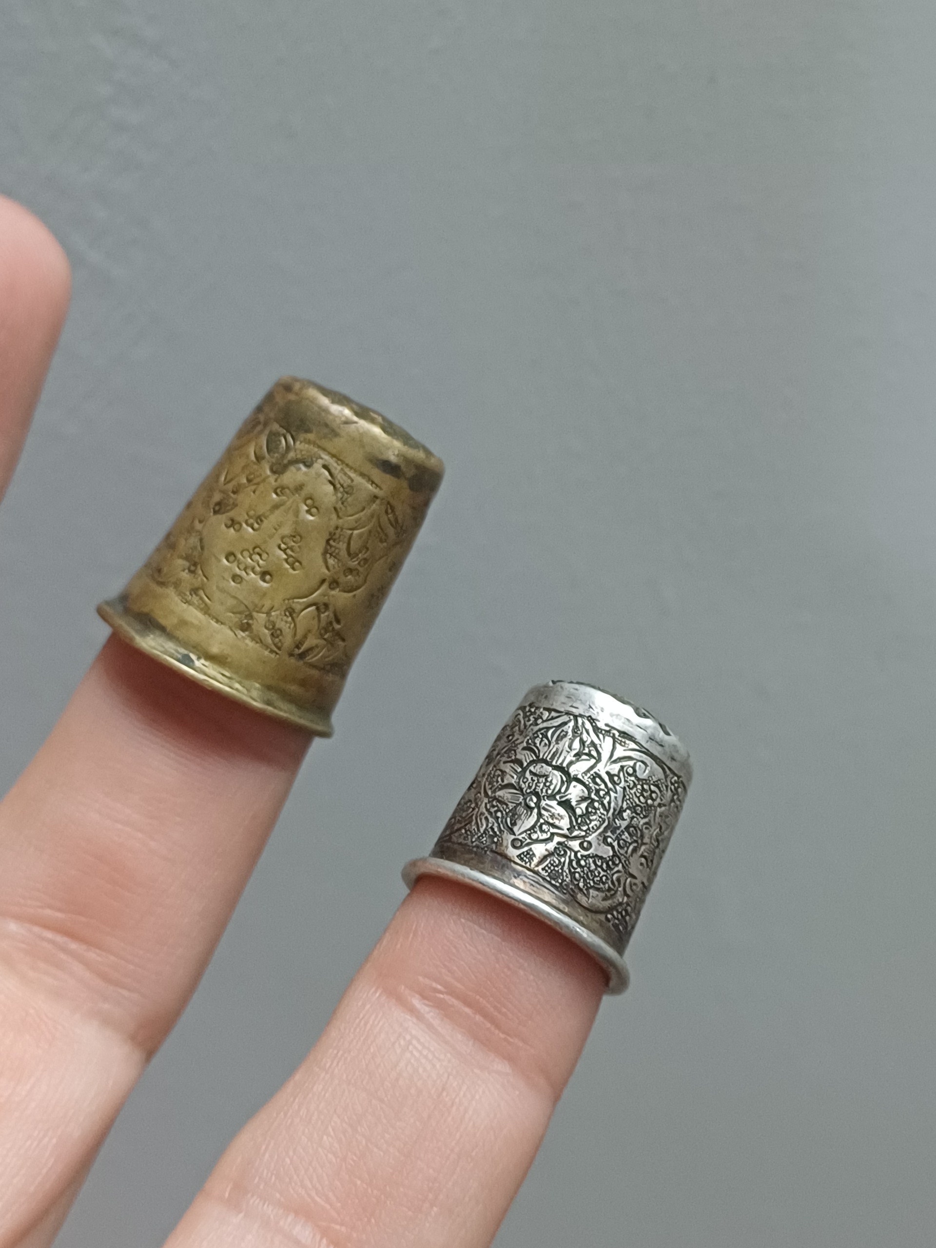 انگشتدانه نقره وبرنجی