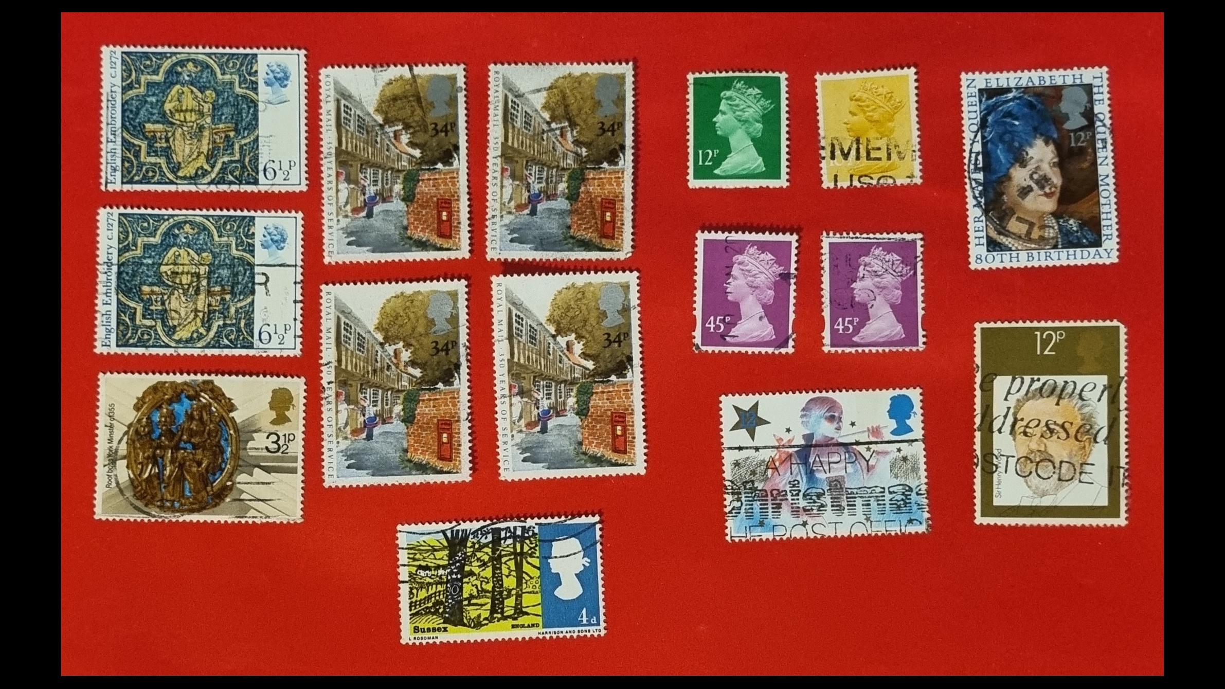 تمبرهای یادگاری انگلیس و آمریکا