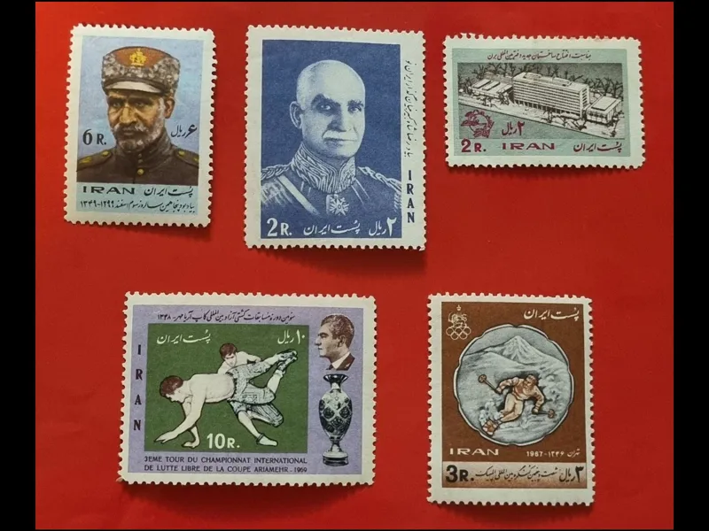 سری پنج عددی تمبر دهه 1340