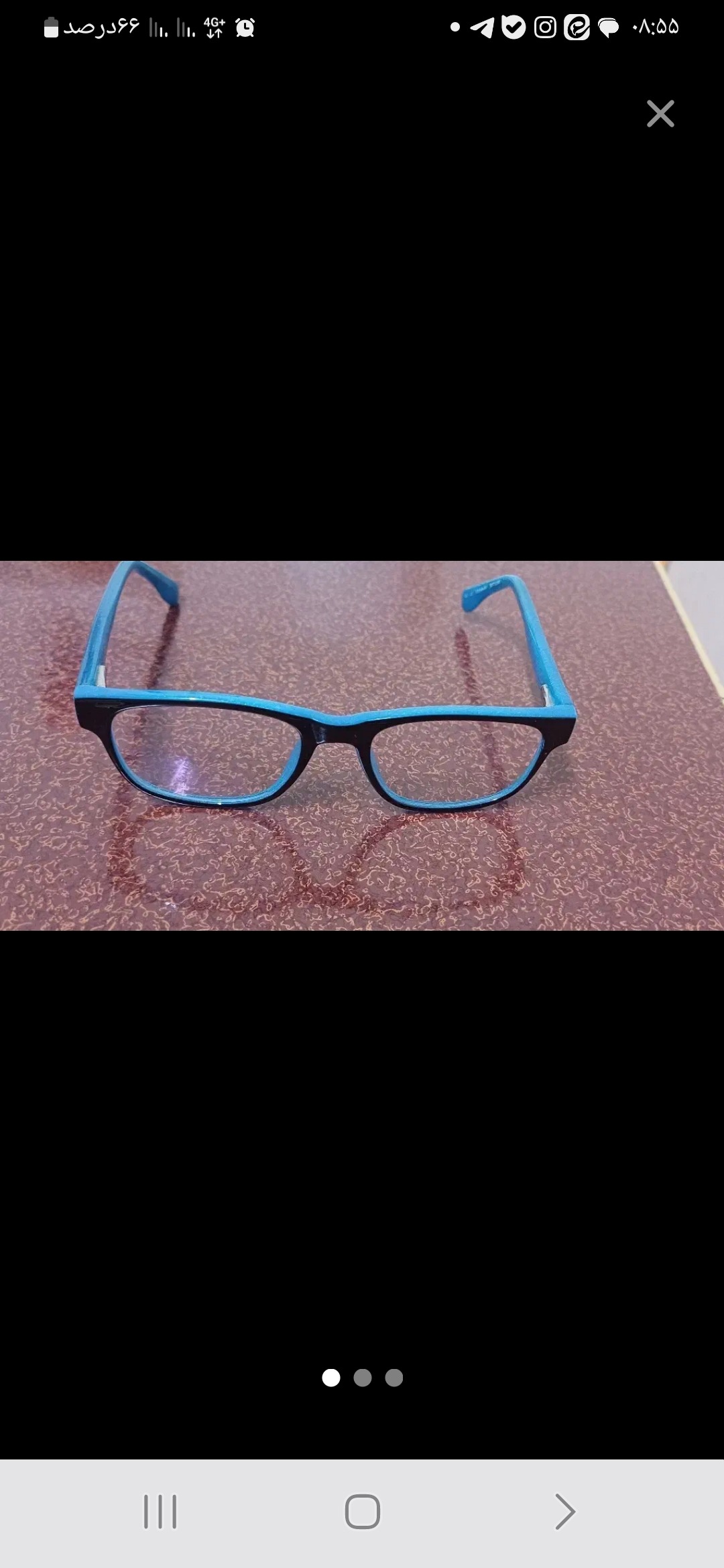 فرم عینک بچگانه آبی رنگ