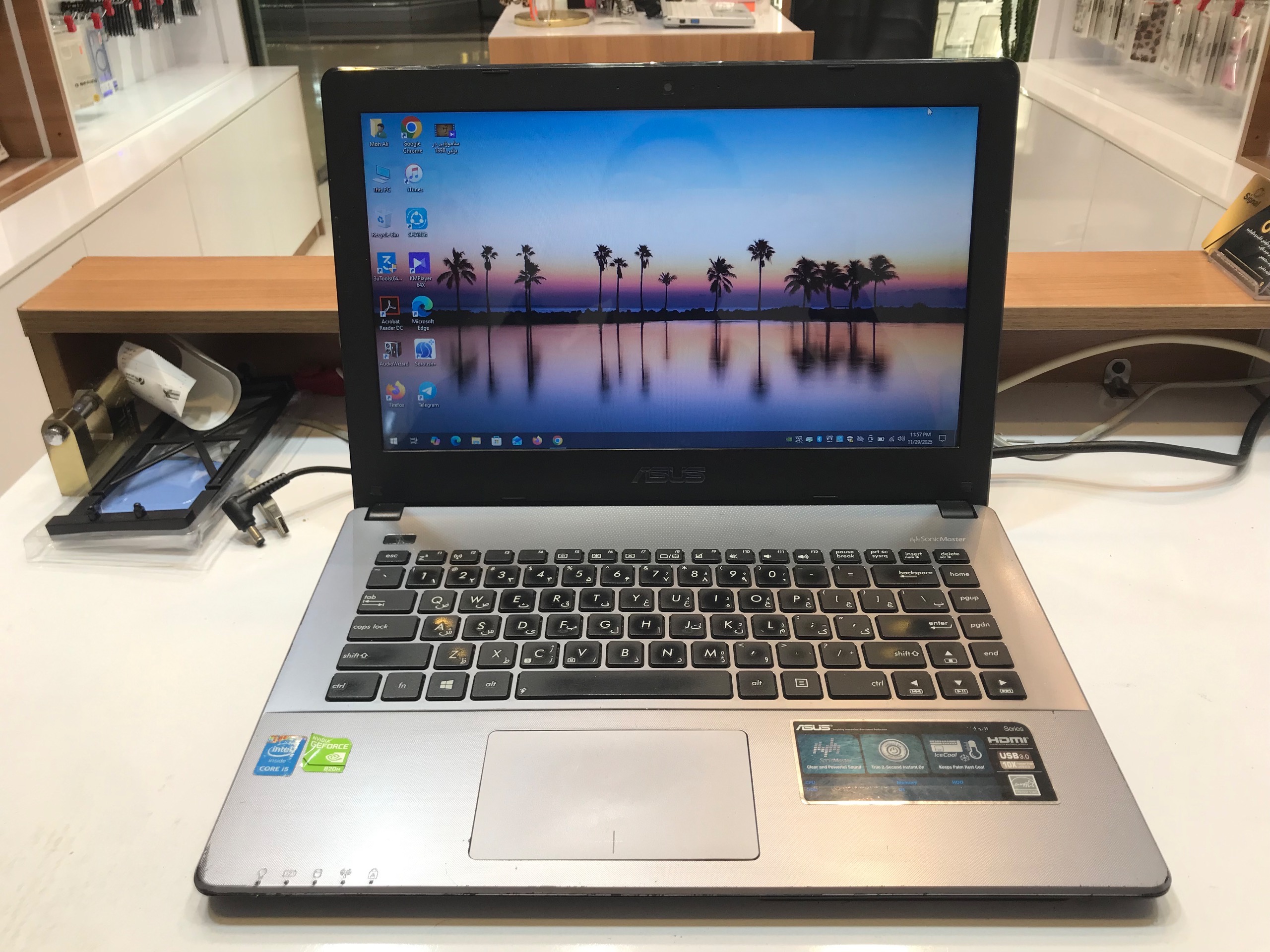 لپ تاپ asus x450l گرافیک 2 با ssd 512