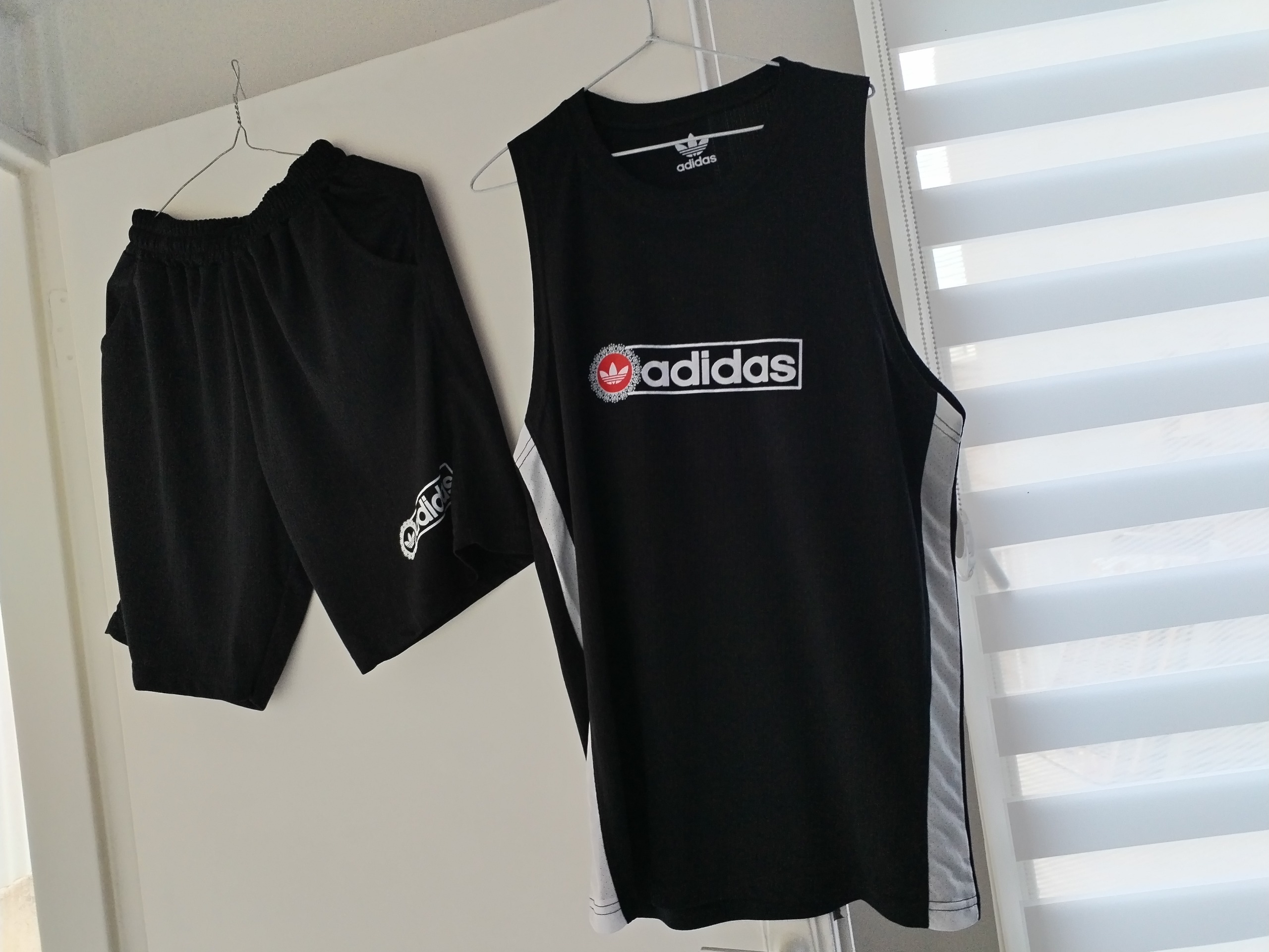 ست ورزسی باشگاهی رکابی شلوارک طرح ادیداس