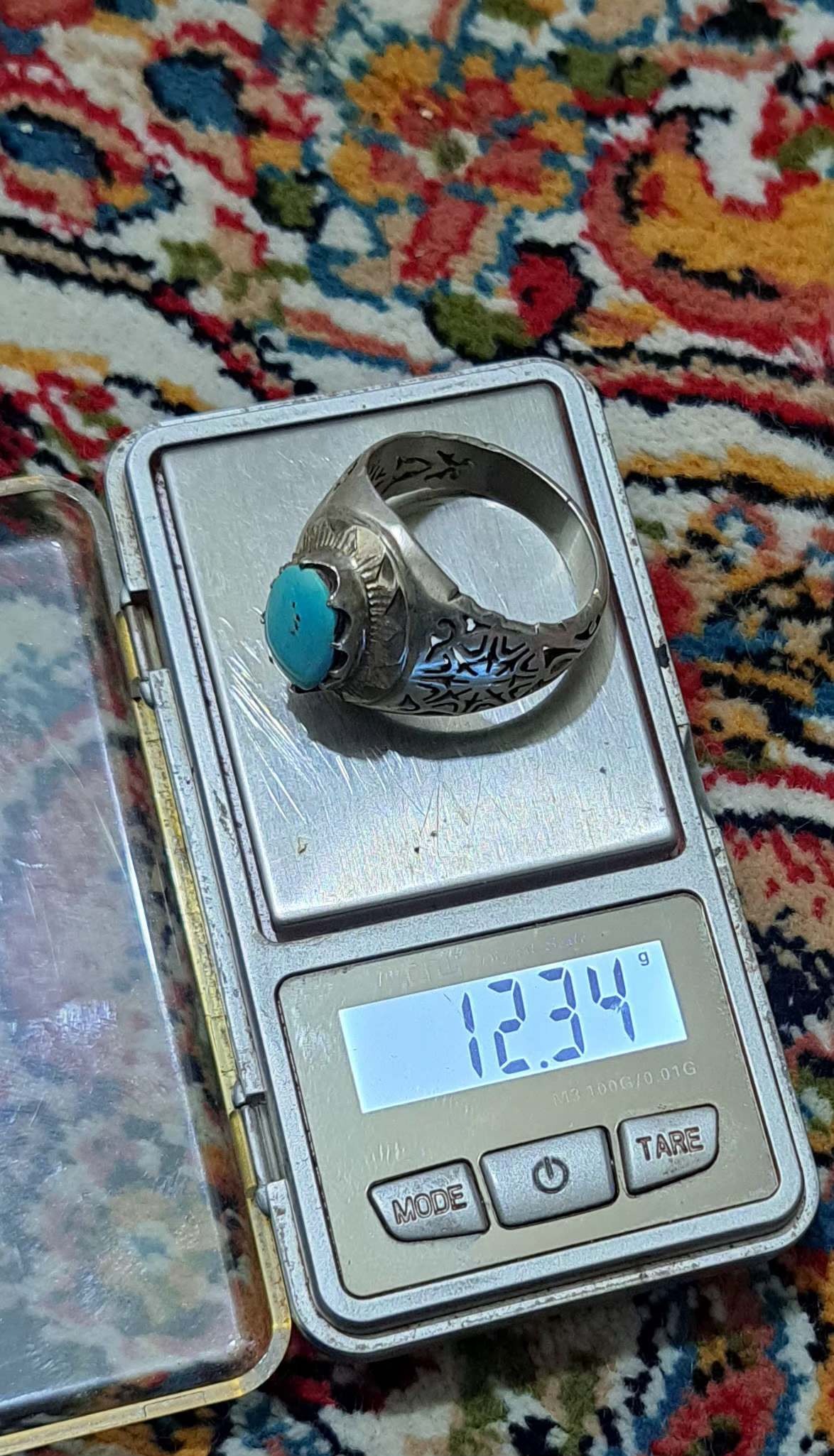 انگشترفیروزه معدنی اصل