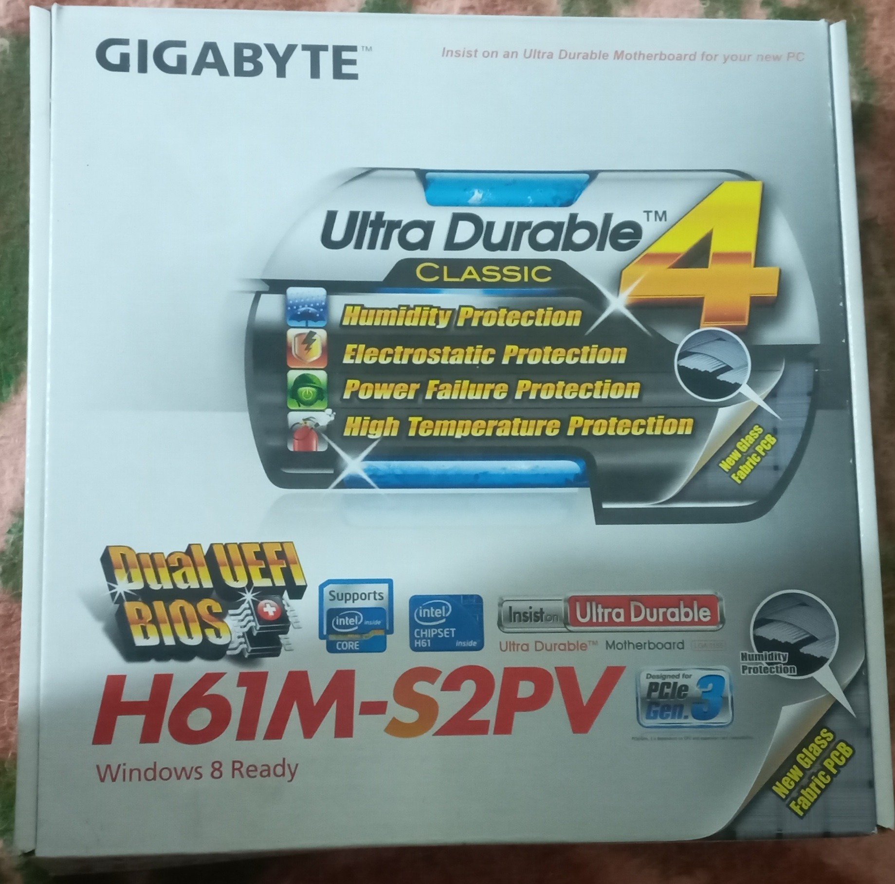 کارتن مادربرد GIGABYTE-H61M-S2PV
