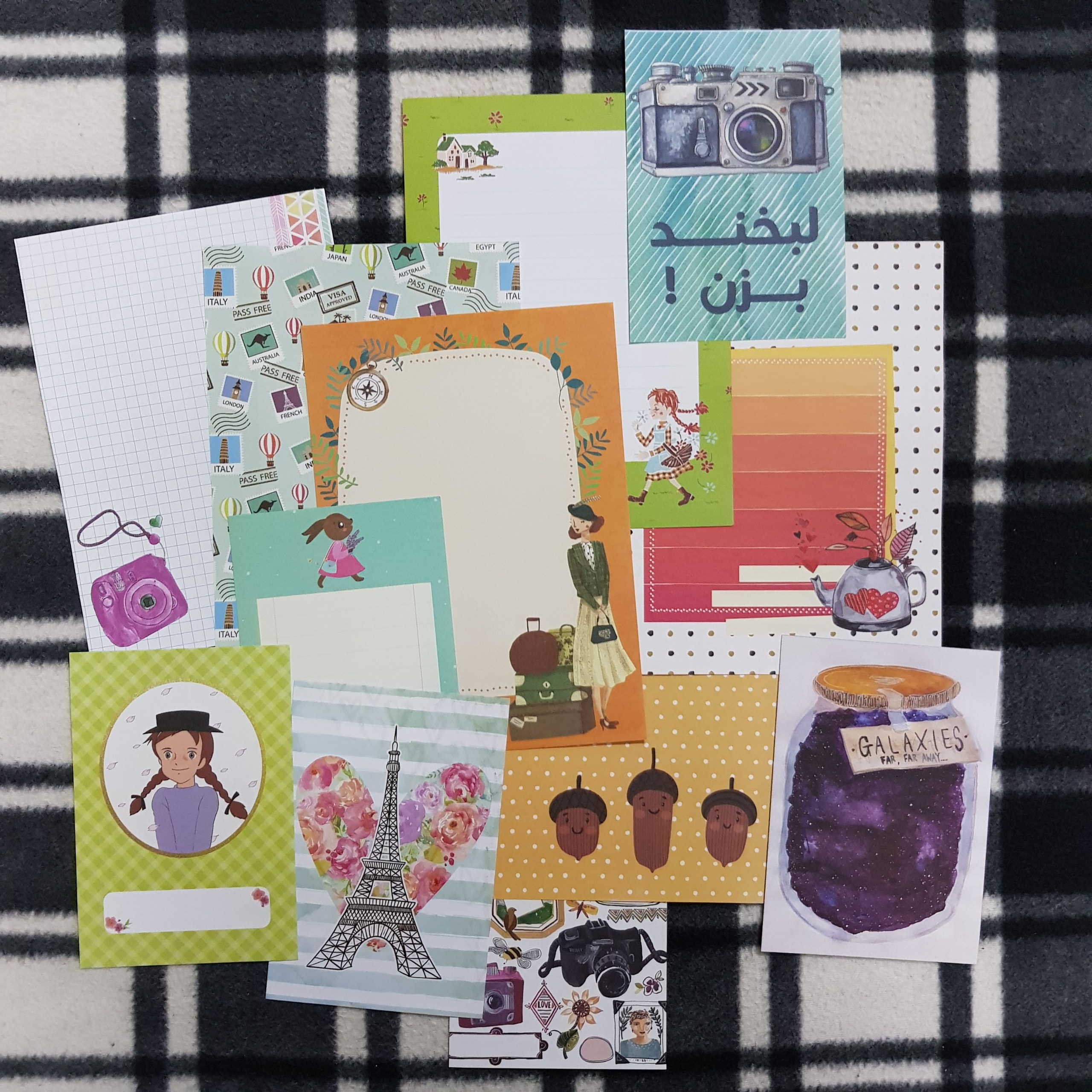 کاغذ اسکرپ بوک 6 - برند رنگی رنگی (بسته 12 عددی)