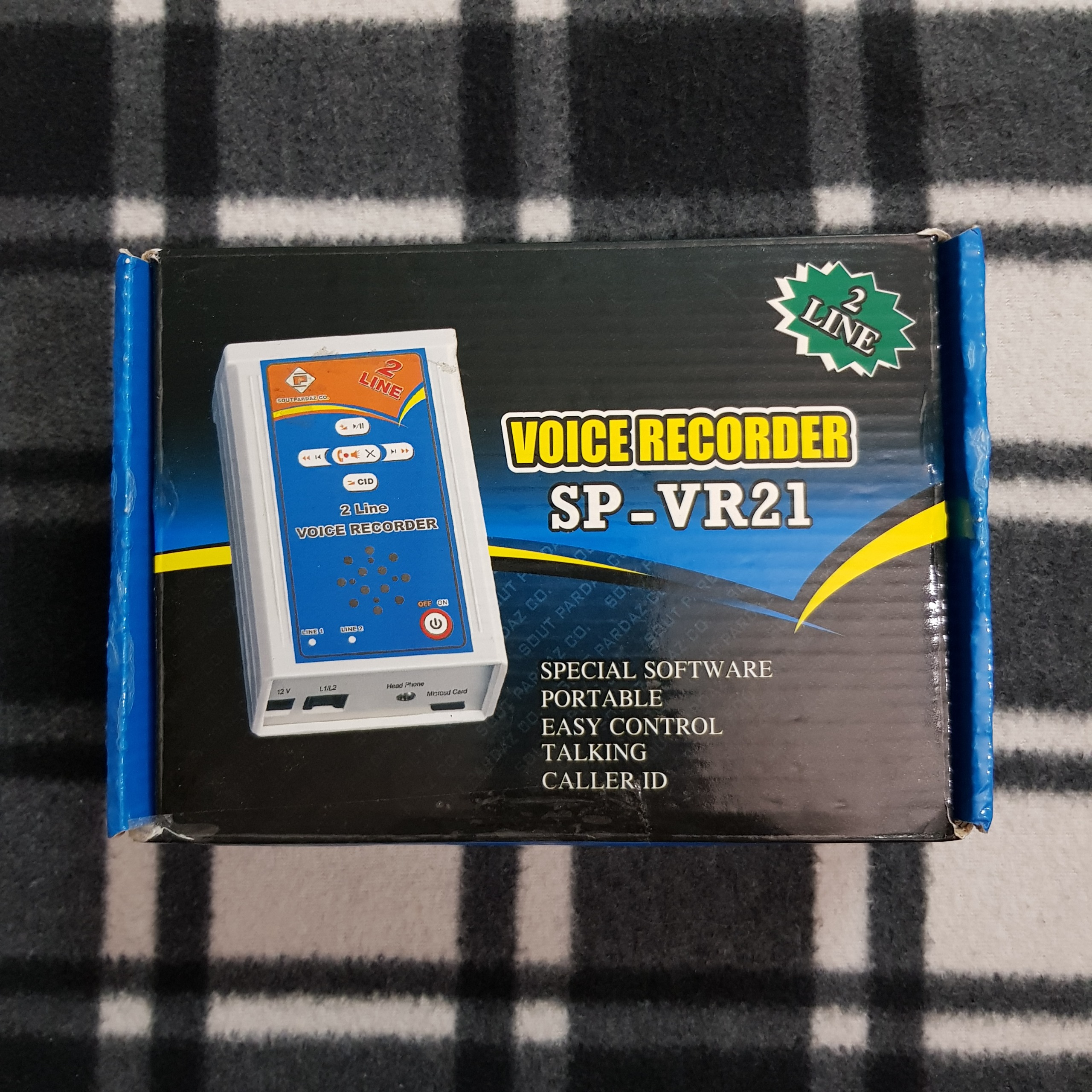 کارتن دستگاه ضبط مکالمات تلفنی 2 خط SP-VR21
