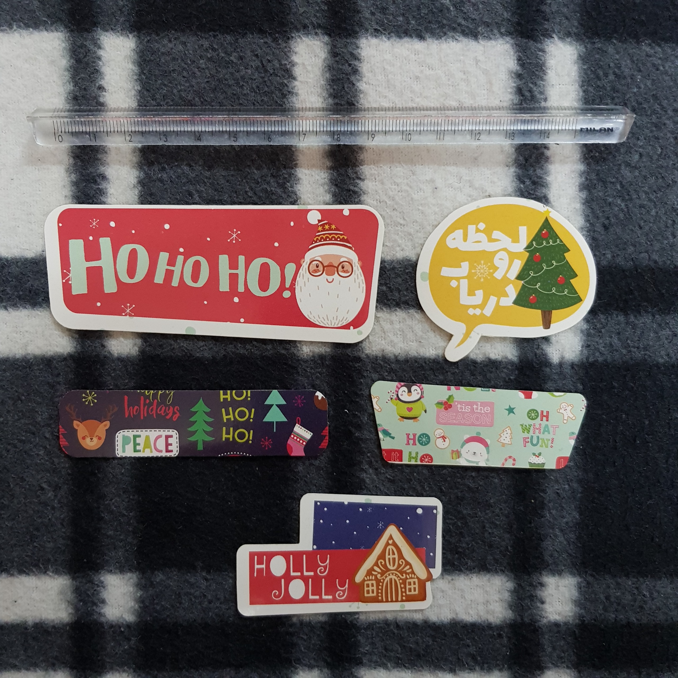 برچسب اسکرپ بوک (5 عدد) - برند رنگی رنگی