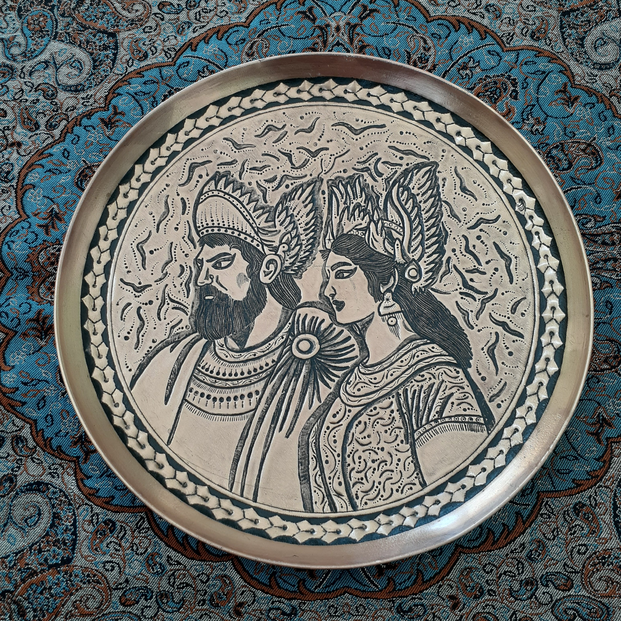 دیوار کوب مسی