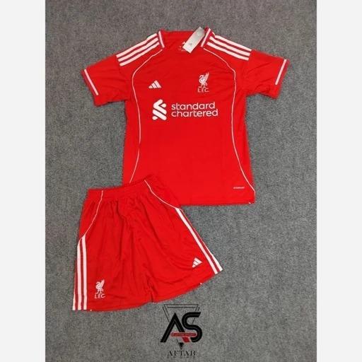 کیت تیشرت و شلوارک تایلندی لیورپول2026-2025 مدیوم