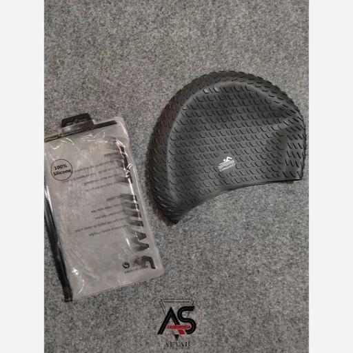 کلاه شنا سیلیکونی CONQUEST مدل CNQ-3704 مشکی