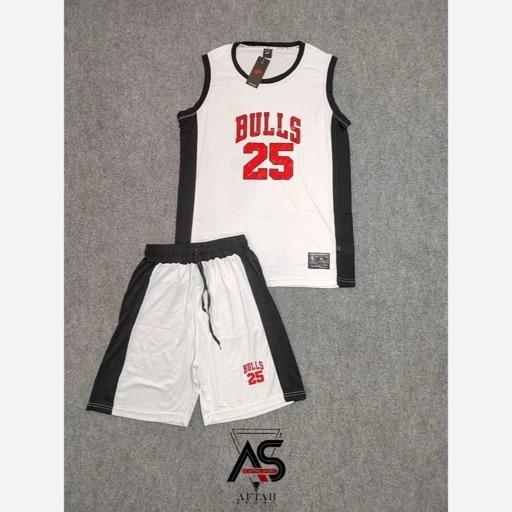 ست رکابی و شلوارک سوزنی Chicago Bulls سایز XL