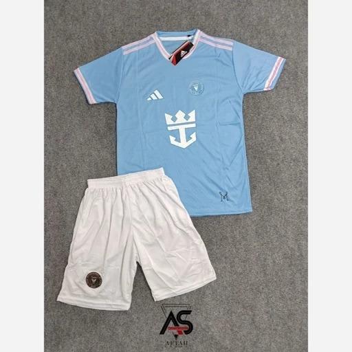 ست لباس تیشرت و شلوارک ورزشی اینتر میامی دوم سایز3