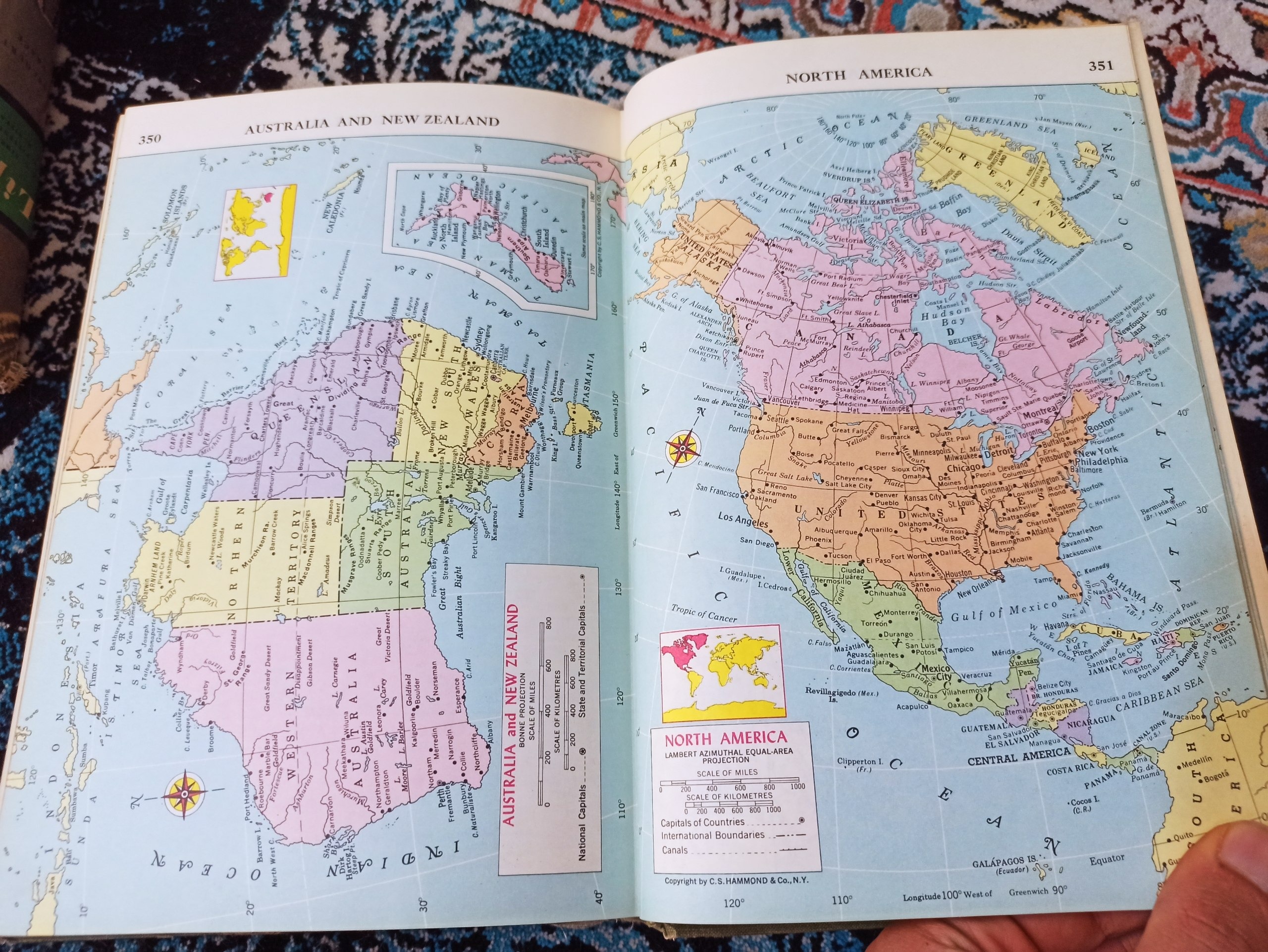Atlas of the world اطلس جهان 1966