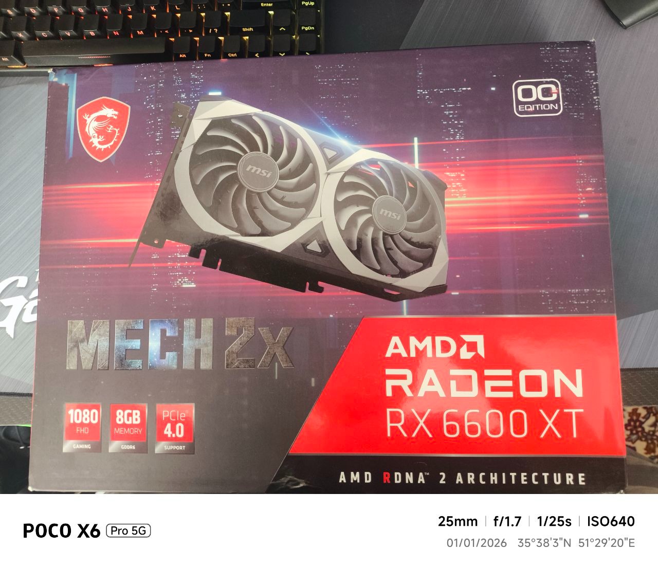 کارت گرافیک rx6600xt