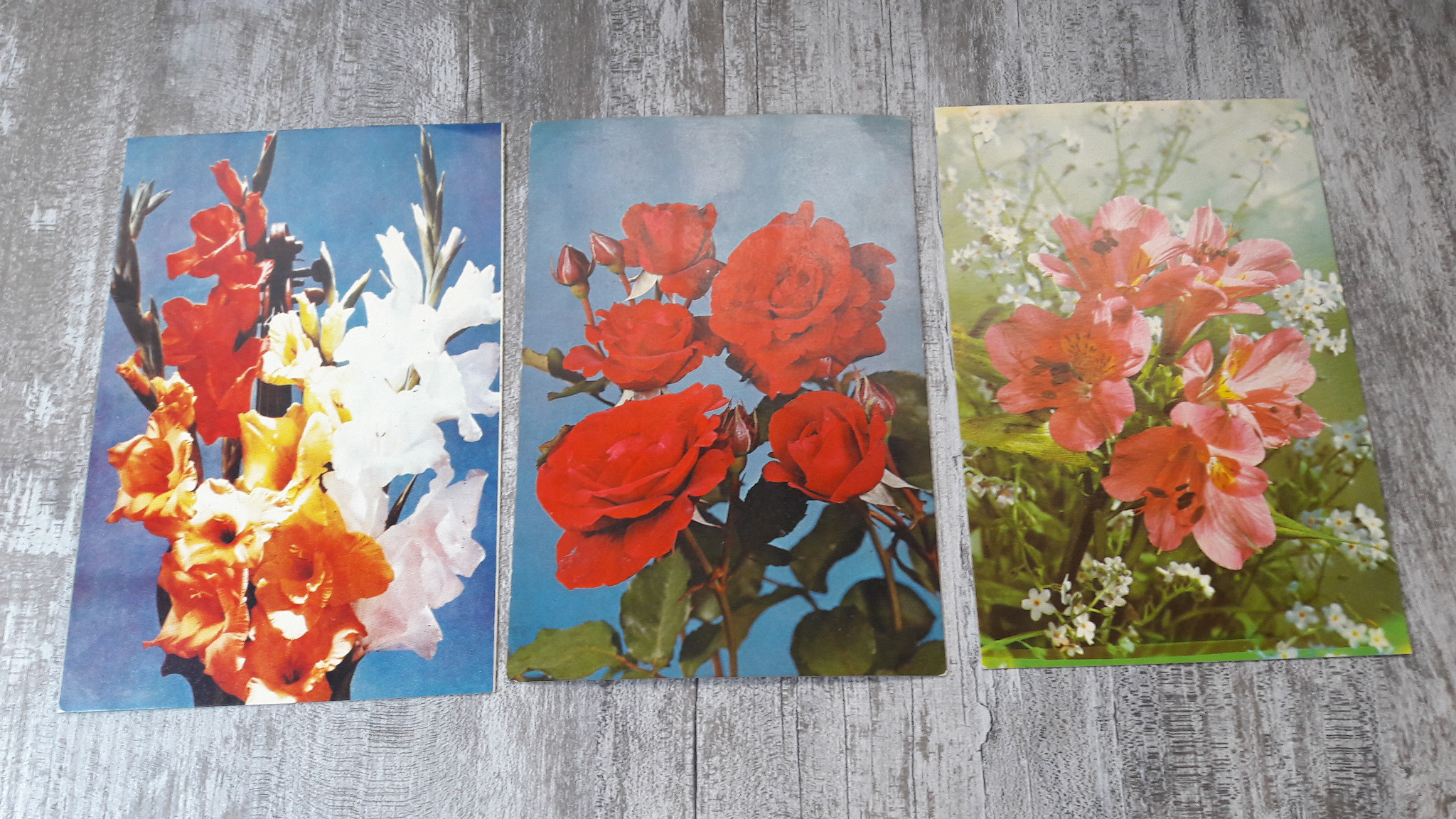 کارت پستال - گل 3 عدد