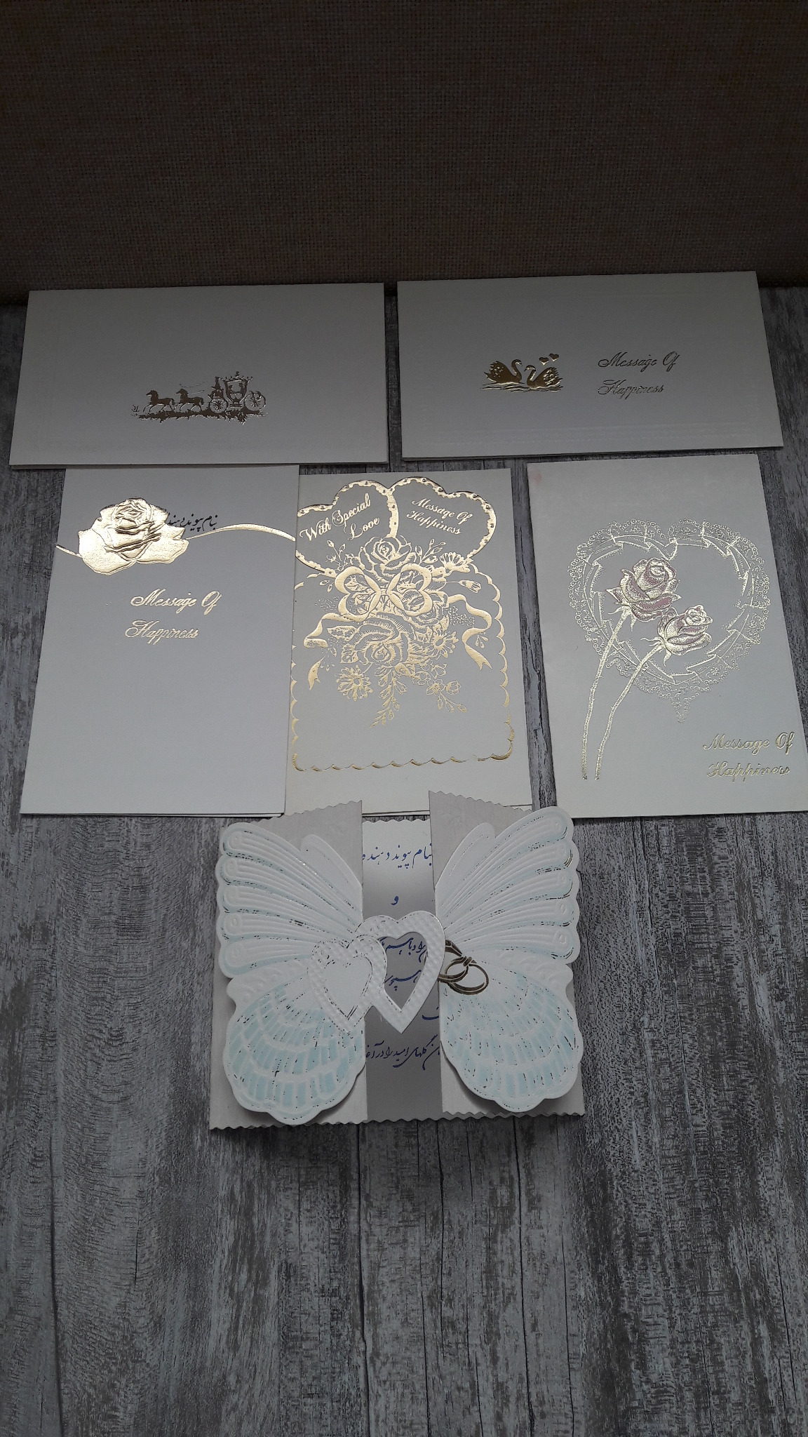 کارت پستال - کارت عروسی - 6 عدد قدیمی