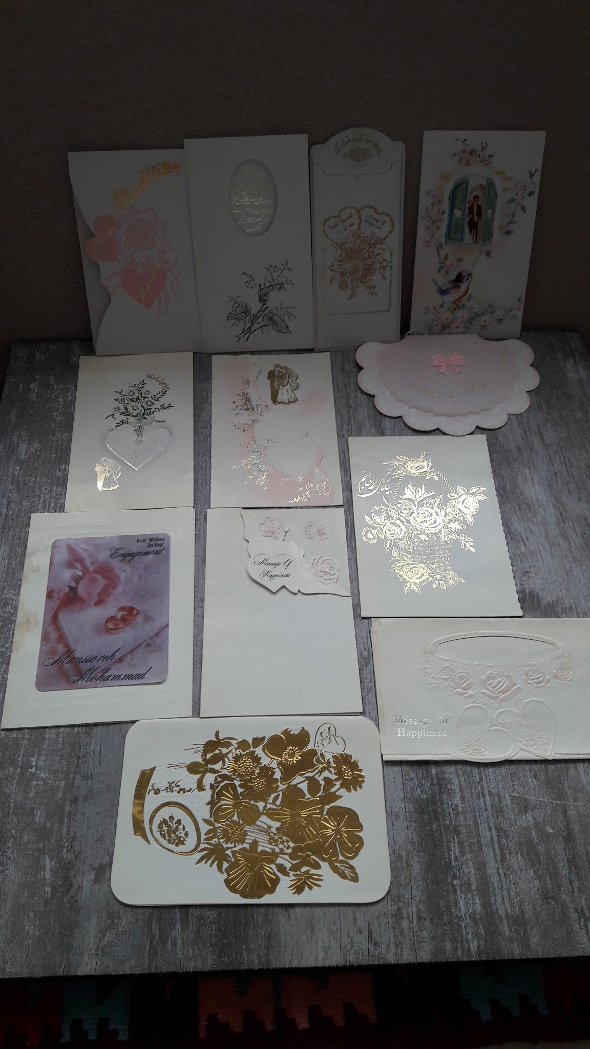 کارت پستال - کارت عروسی - 12 عدد قدیمی