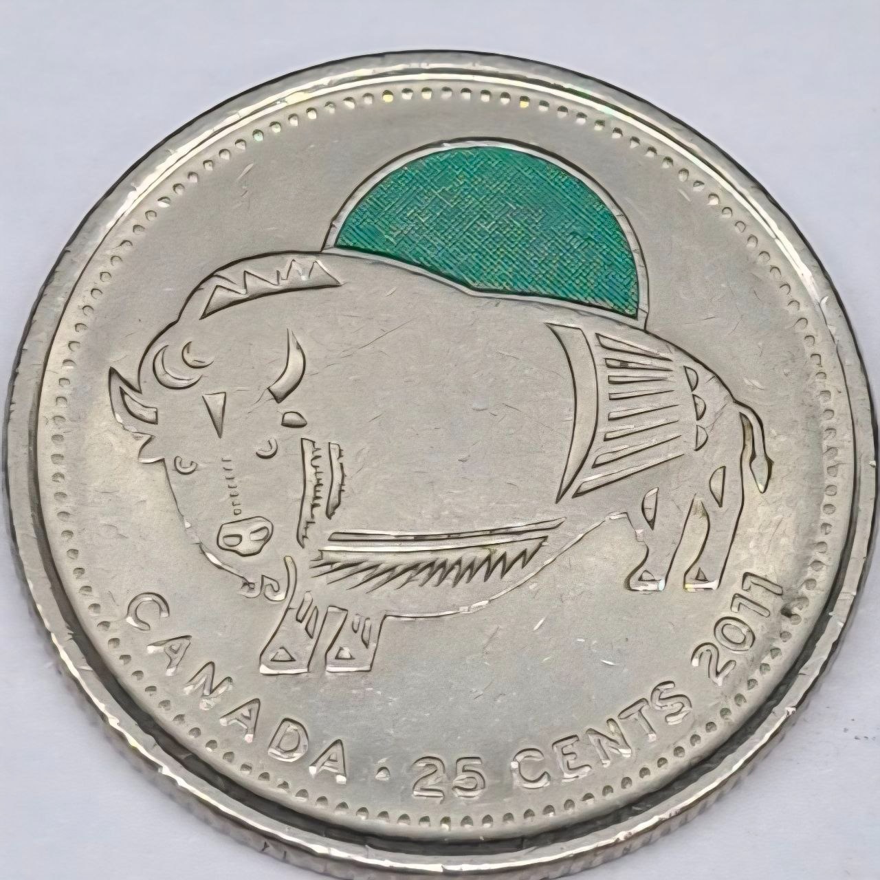 سکه 25 سنت رنگی کانادا