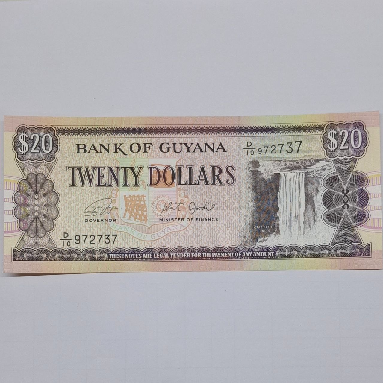 اسکناس 20 دلار گویان