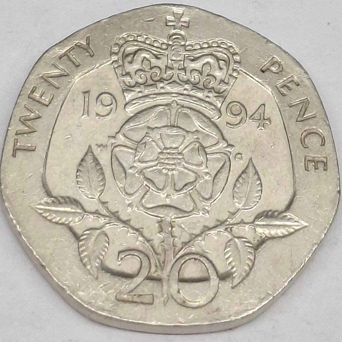 سکه 20 پنس انگلیس