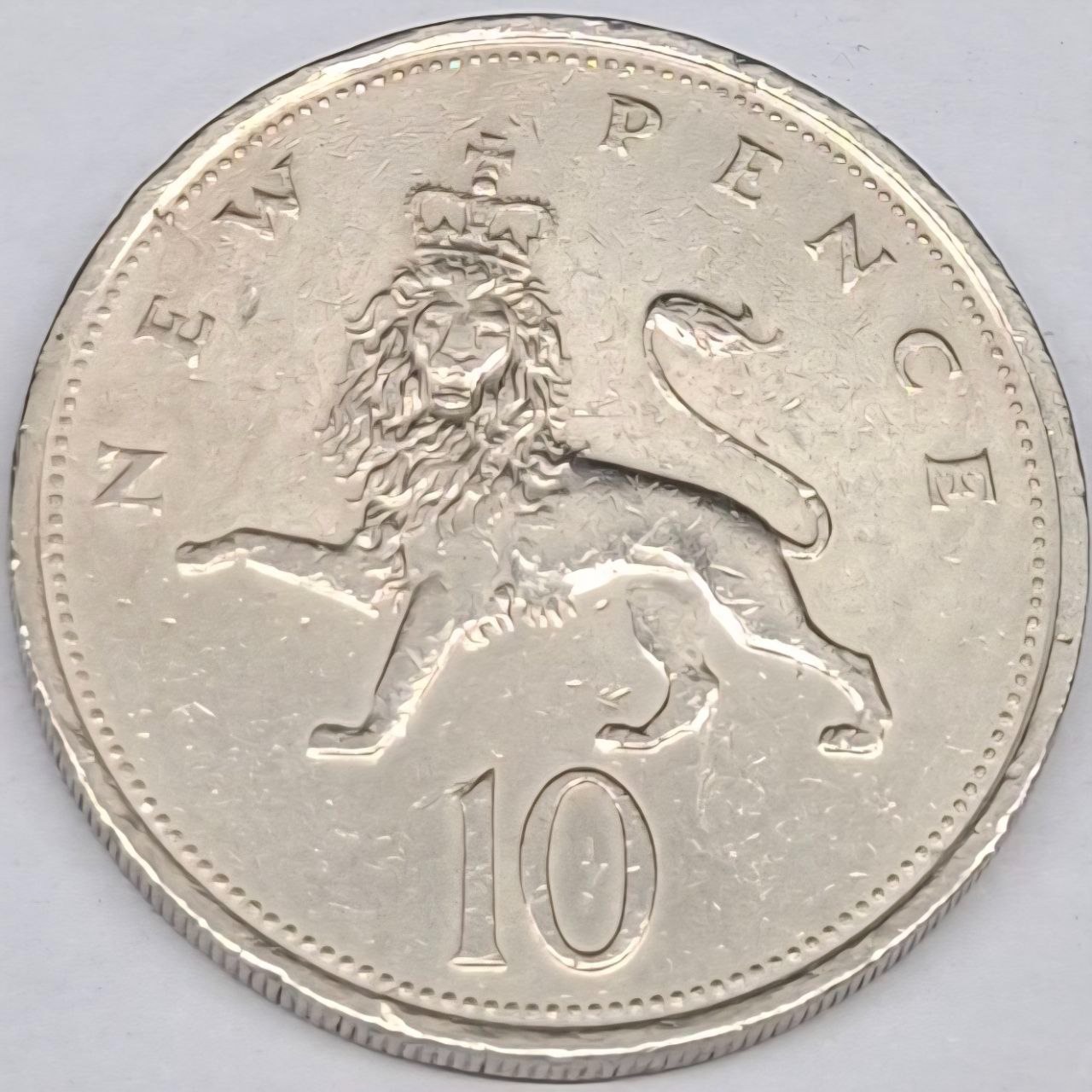 سکه 10 نیو پنس انگلیس