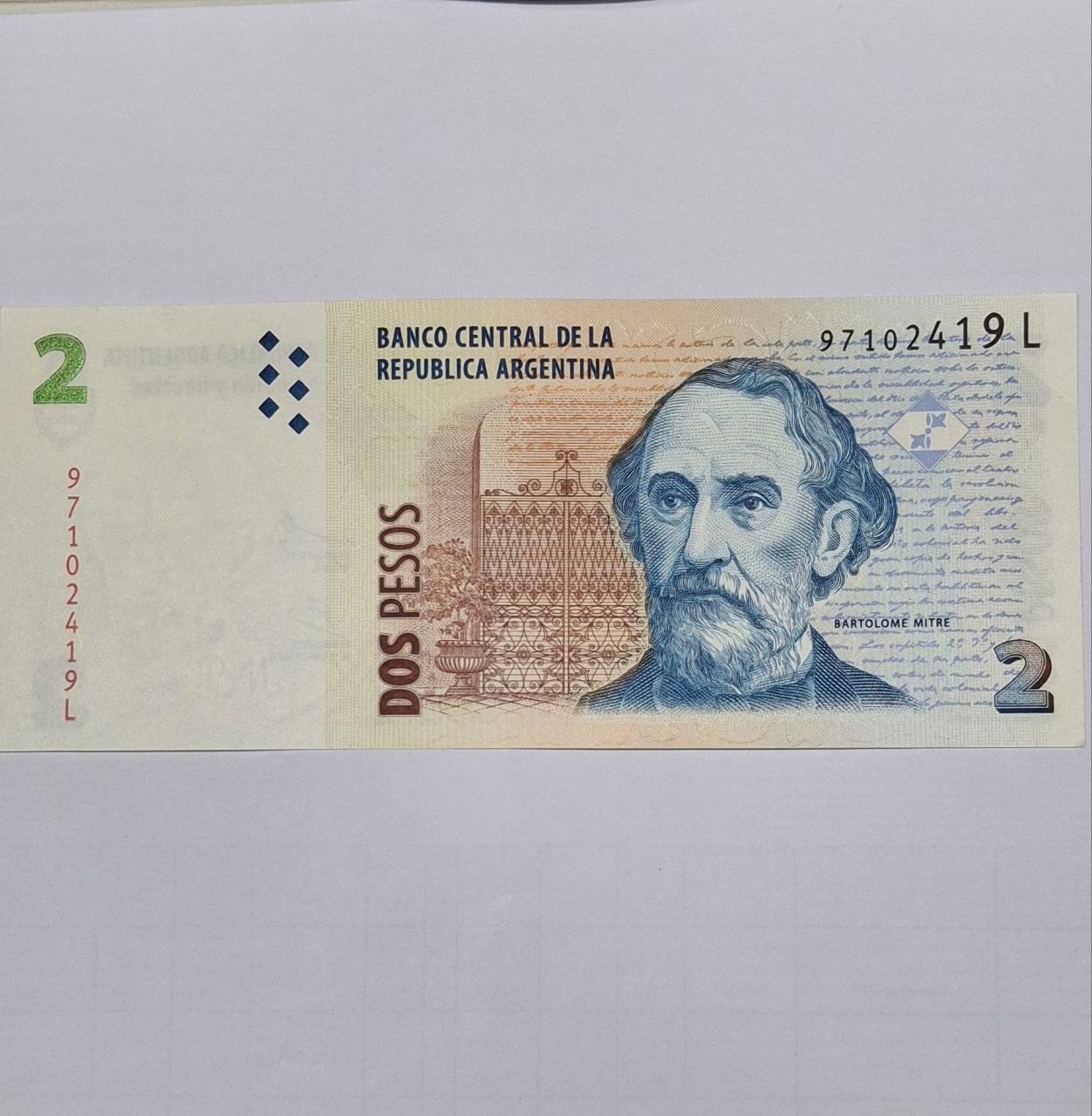 اسکناس 2 پزو آرژانتین