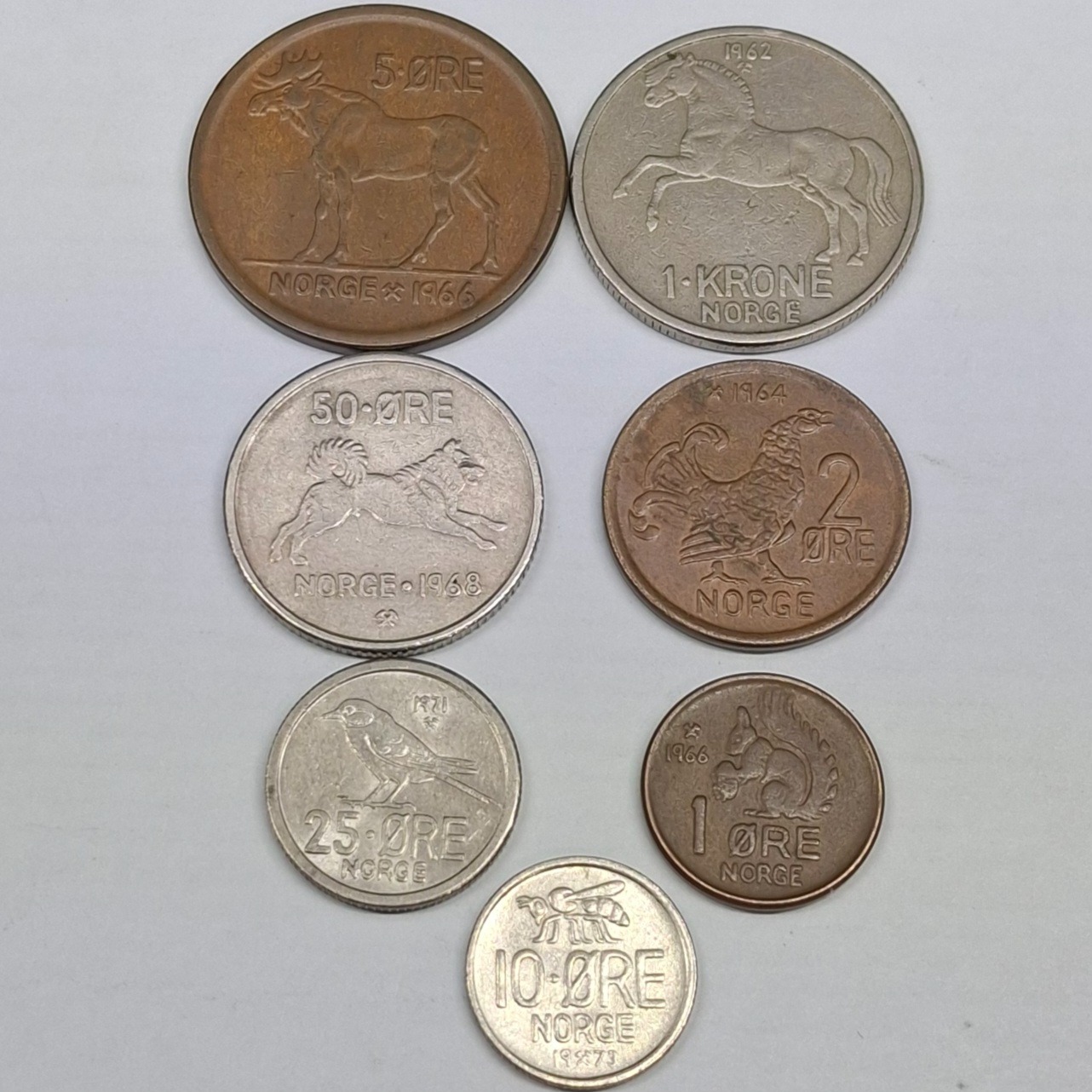 ست سکه های حیوانات نروژ