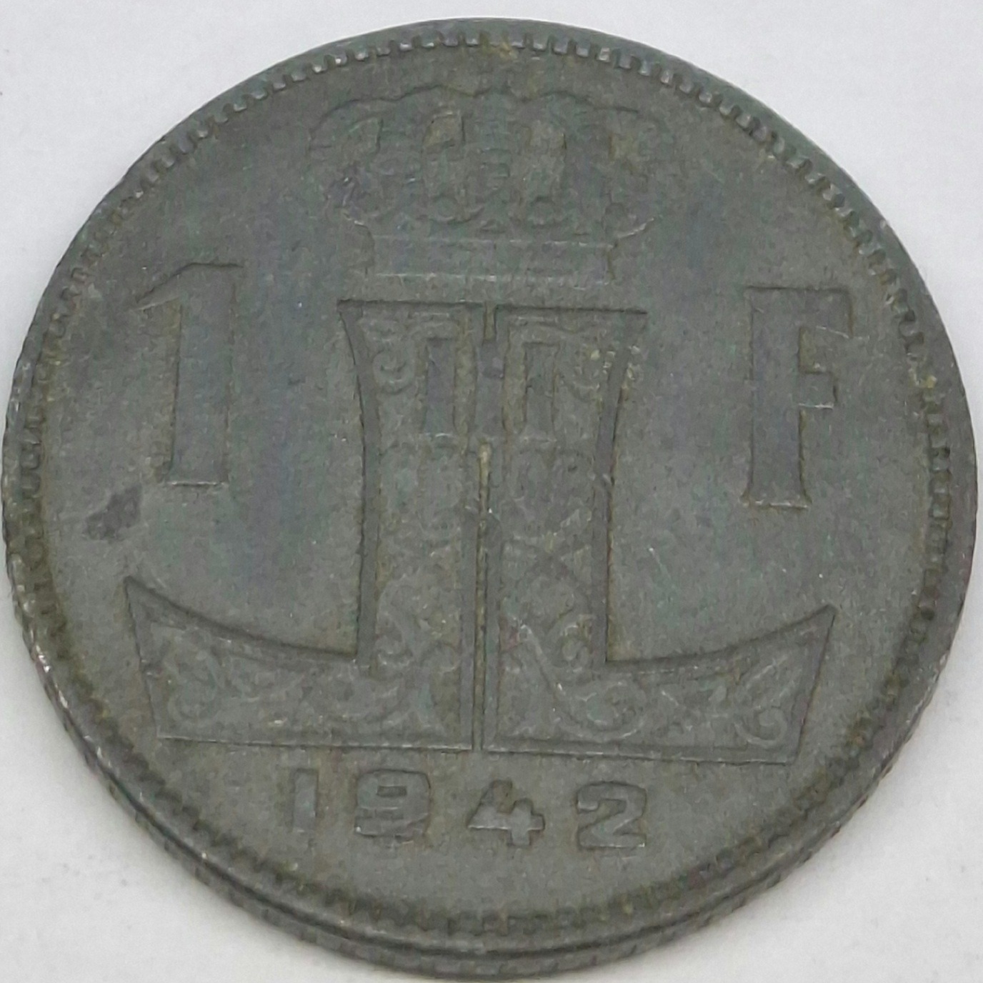 سکه 1 فرانک بلژیک 1942