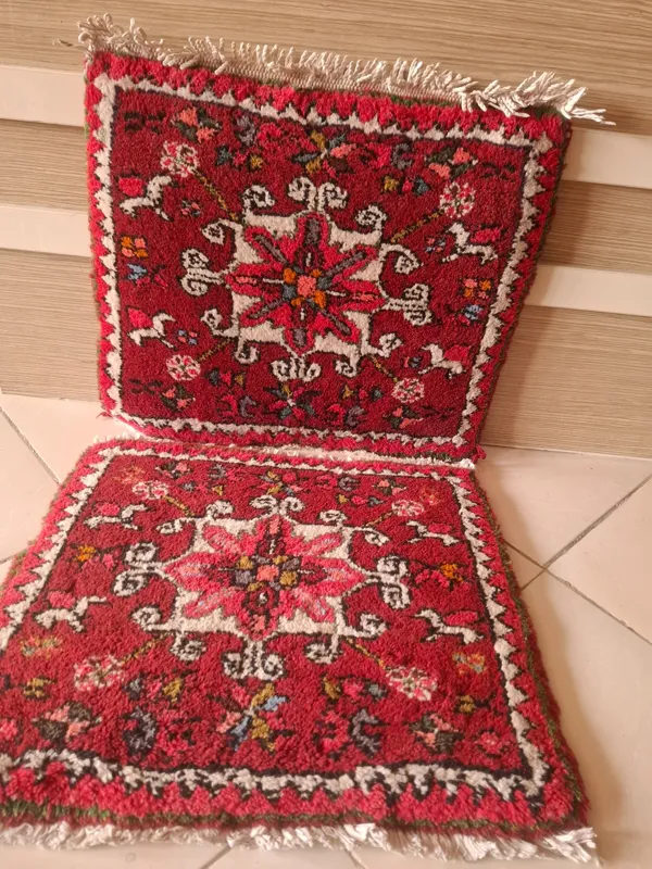 یک جفت فرش طبیعی دستبافت سالم و زیبا
