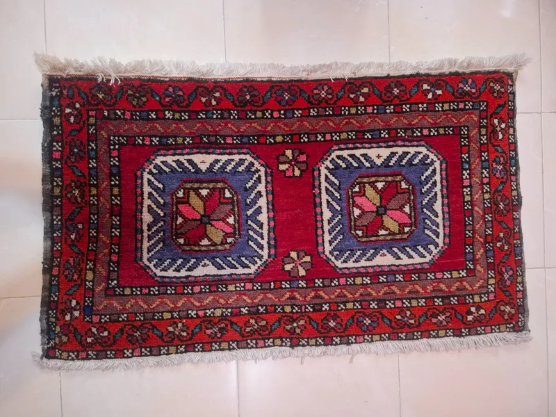 یک جفت فرش طبیعی دستبافت، خیلی خوشرنگ