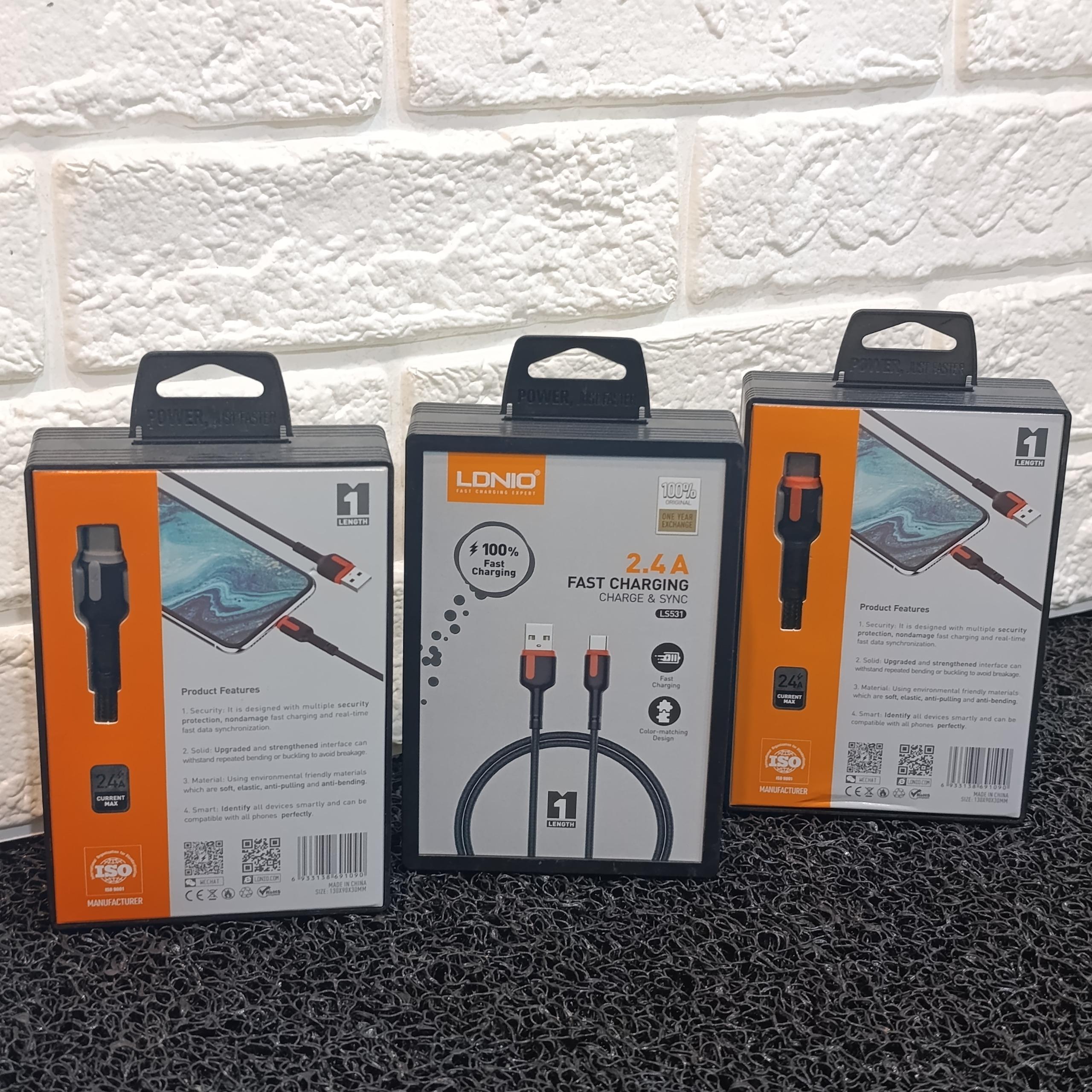 3 عدد کابل الدینیو کنفی تایپ سی 531(قیمت همکاران)