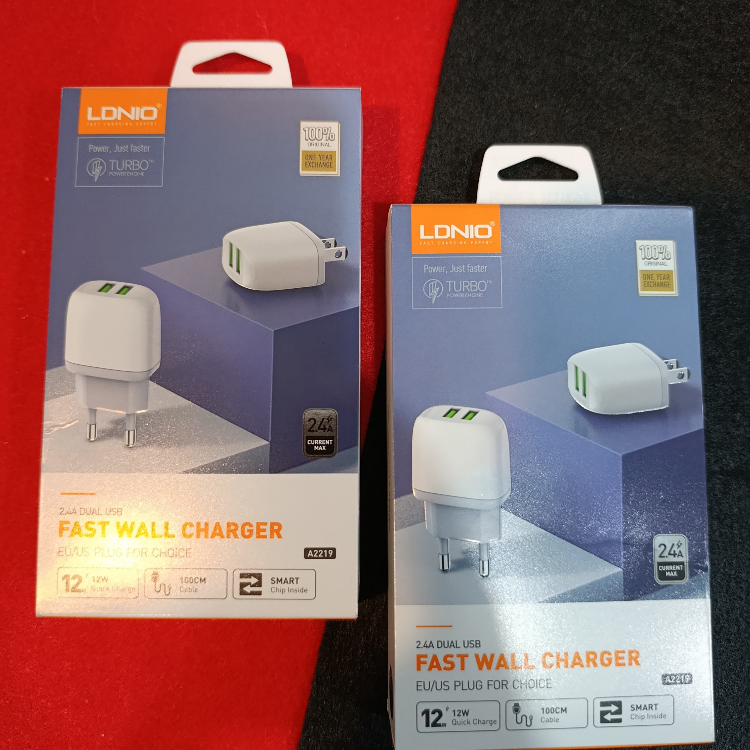 2 عدد شارژر الدینیو با کابل اندروید قیمت همکار