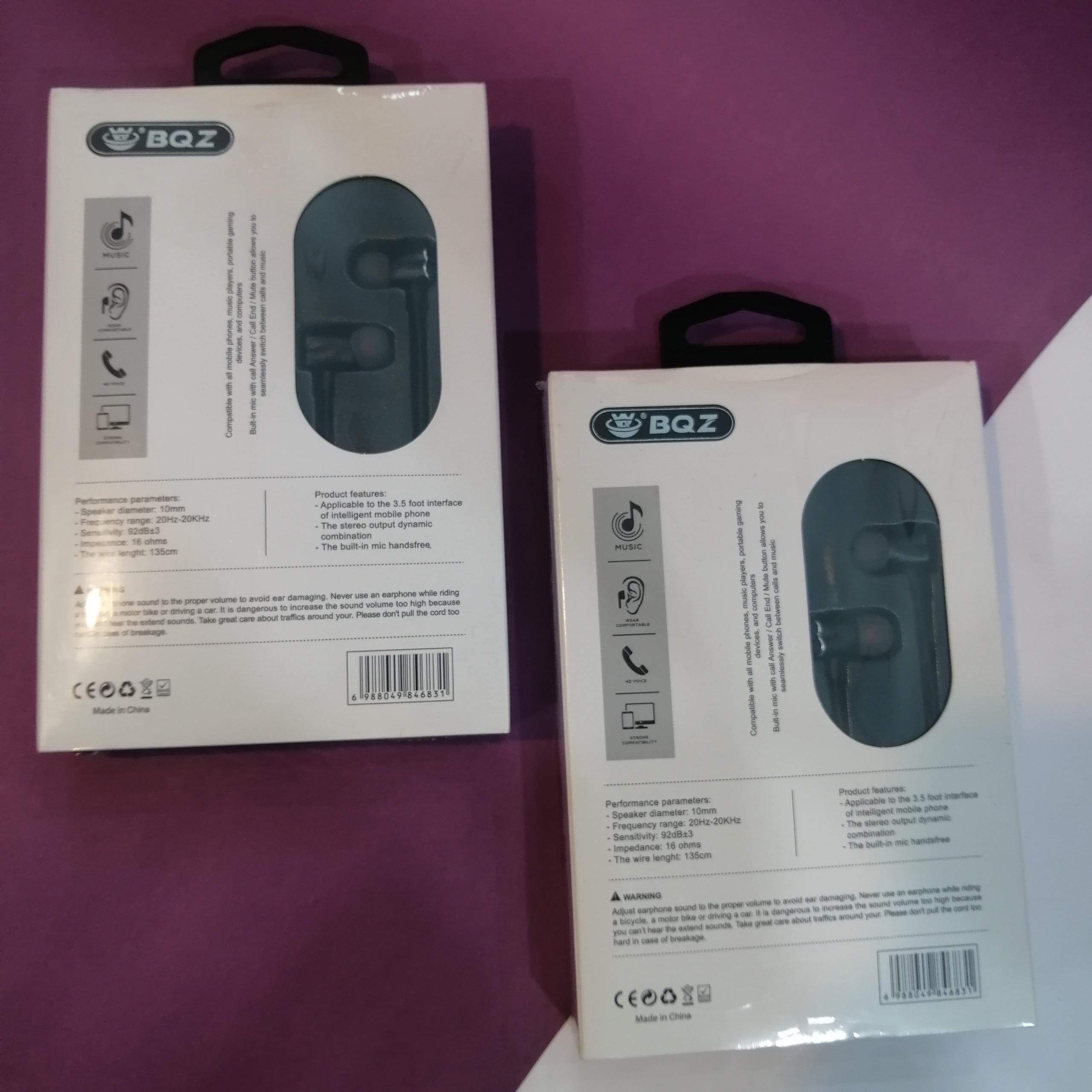 2 عدد هندزفری bqz(ویژه همکار)